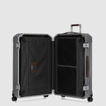 Piquadro Pqlm-Frame 68cm Medium Check-In Luggage Black/Light Brown