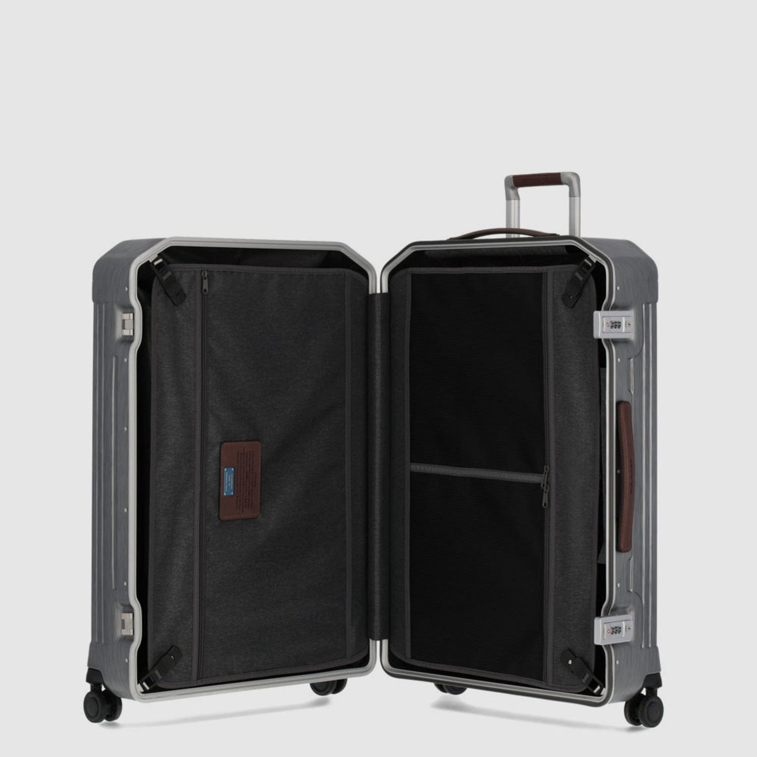 Piquadro Pqlm-Frame 68cm Medium Check-In Luggage Black/Light Brown