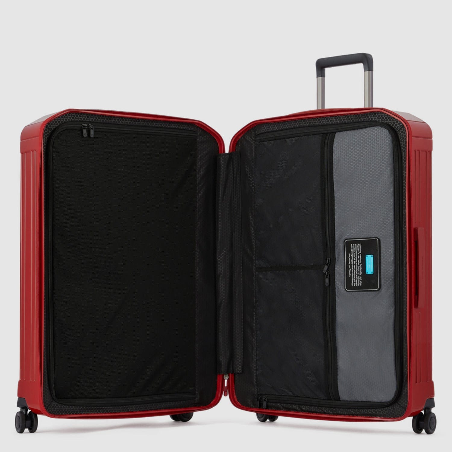 Piquadro Pq-Light 75Cm Hardcase 4 Double Wheel Large Check-In Trolley Red - Bv4428Pql/R