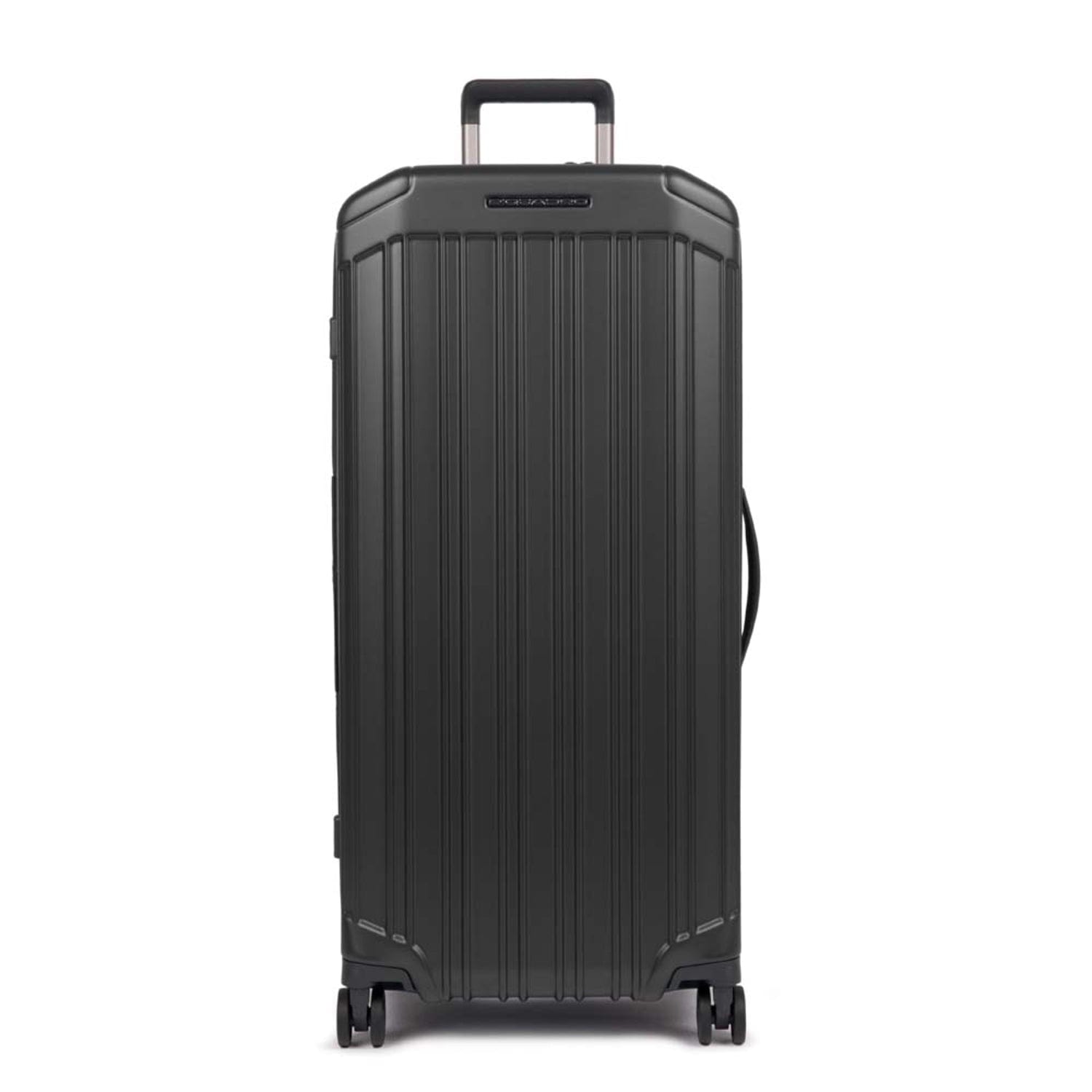 Piquadro PQ-LIGHT 80cm Hardcase 4 Double Wheel Trunk Check-In Trolley Matt Black - BV5213PQL/NO