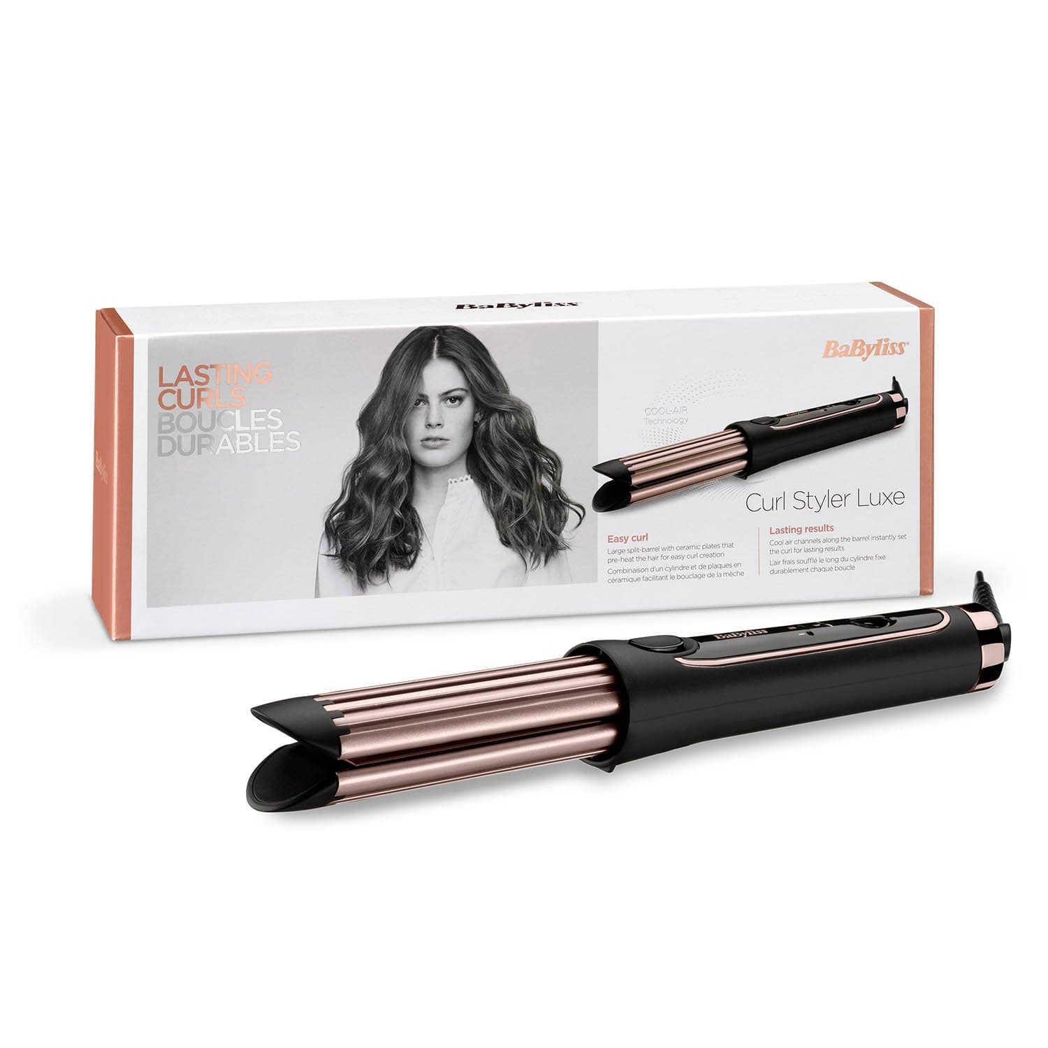 BABYLISS CURLING IRON 36MM COOL AIR - C112SDE