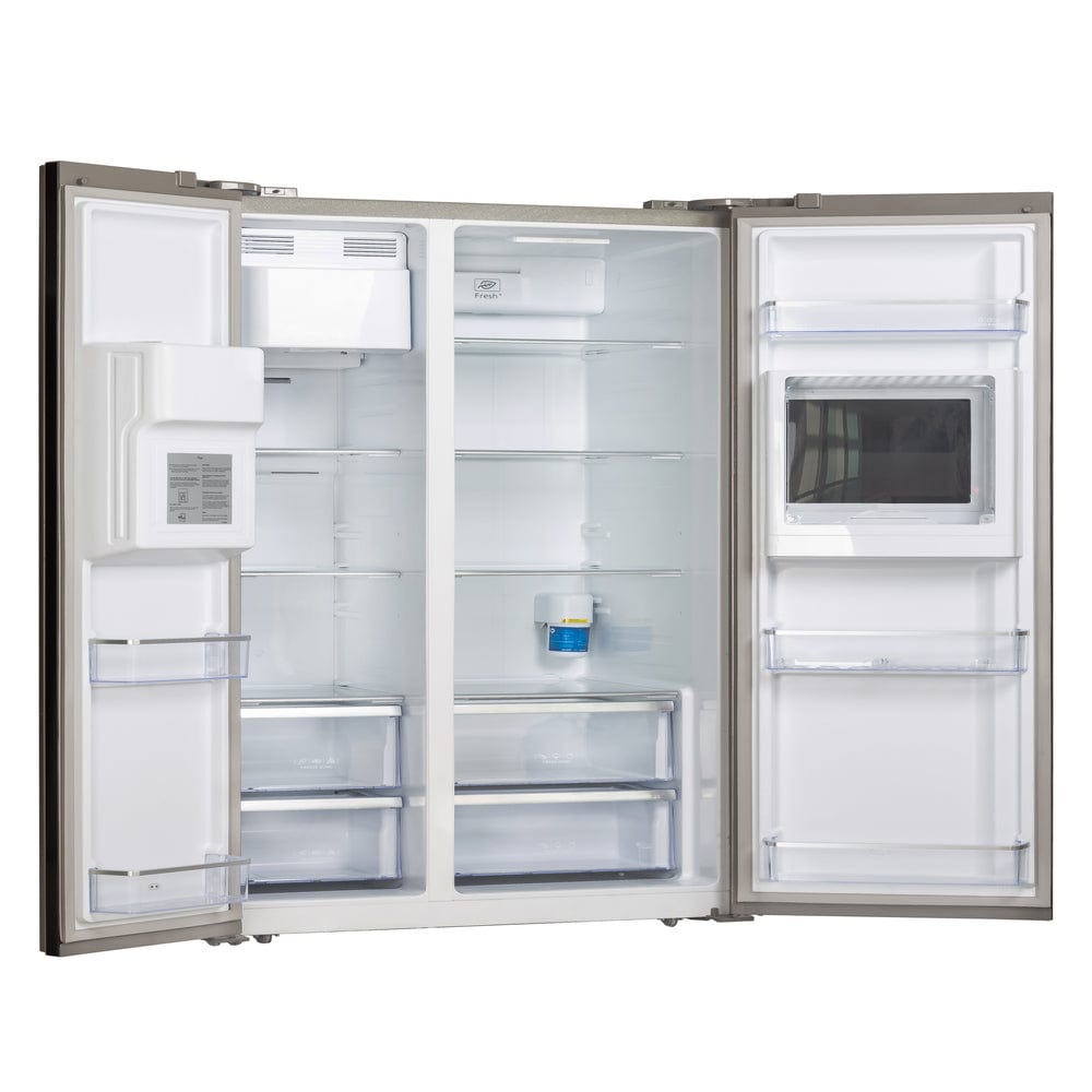 TCL Side by Side Refrigerator Inverter Ice Maker & Mini Bar Inox 775L