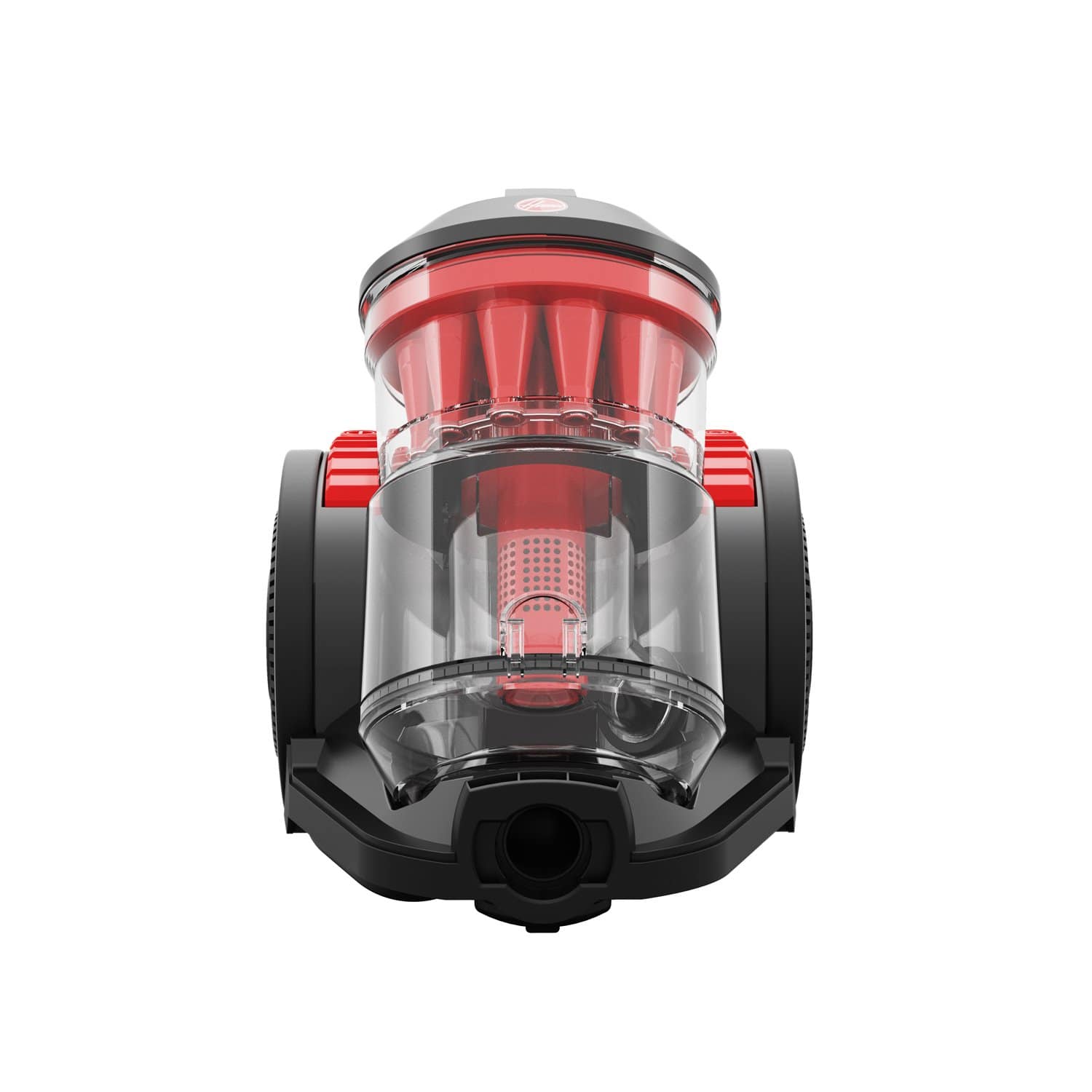 Hoover CDCY-AMME Multicyclonic High Suction Vacuum Power Cleaner, 2 Liter Capacity, H12 Hepa Filtration, Compact, & Easy Rinse filter Red Color
