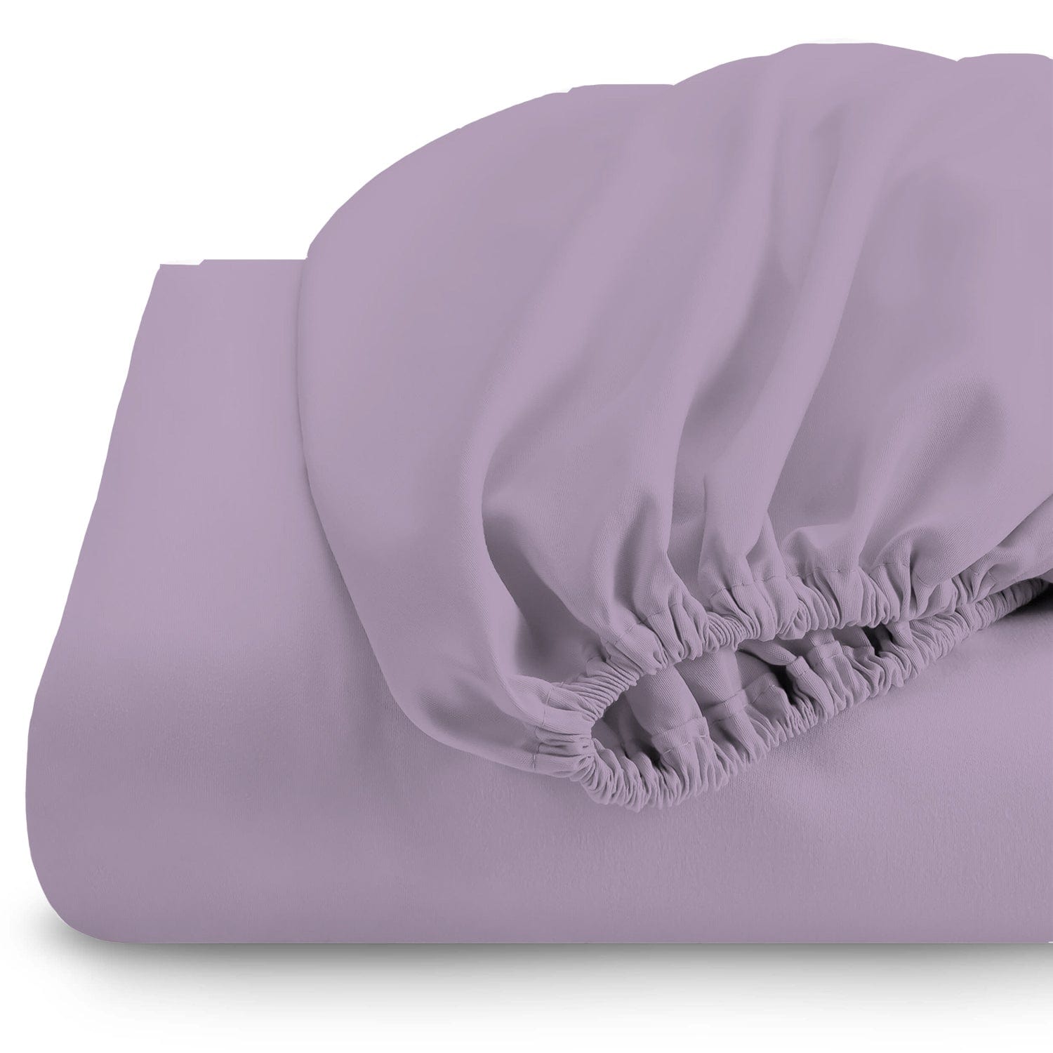 Cotton Home 1pc Fitted Sheet Super Soft Dark Purple