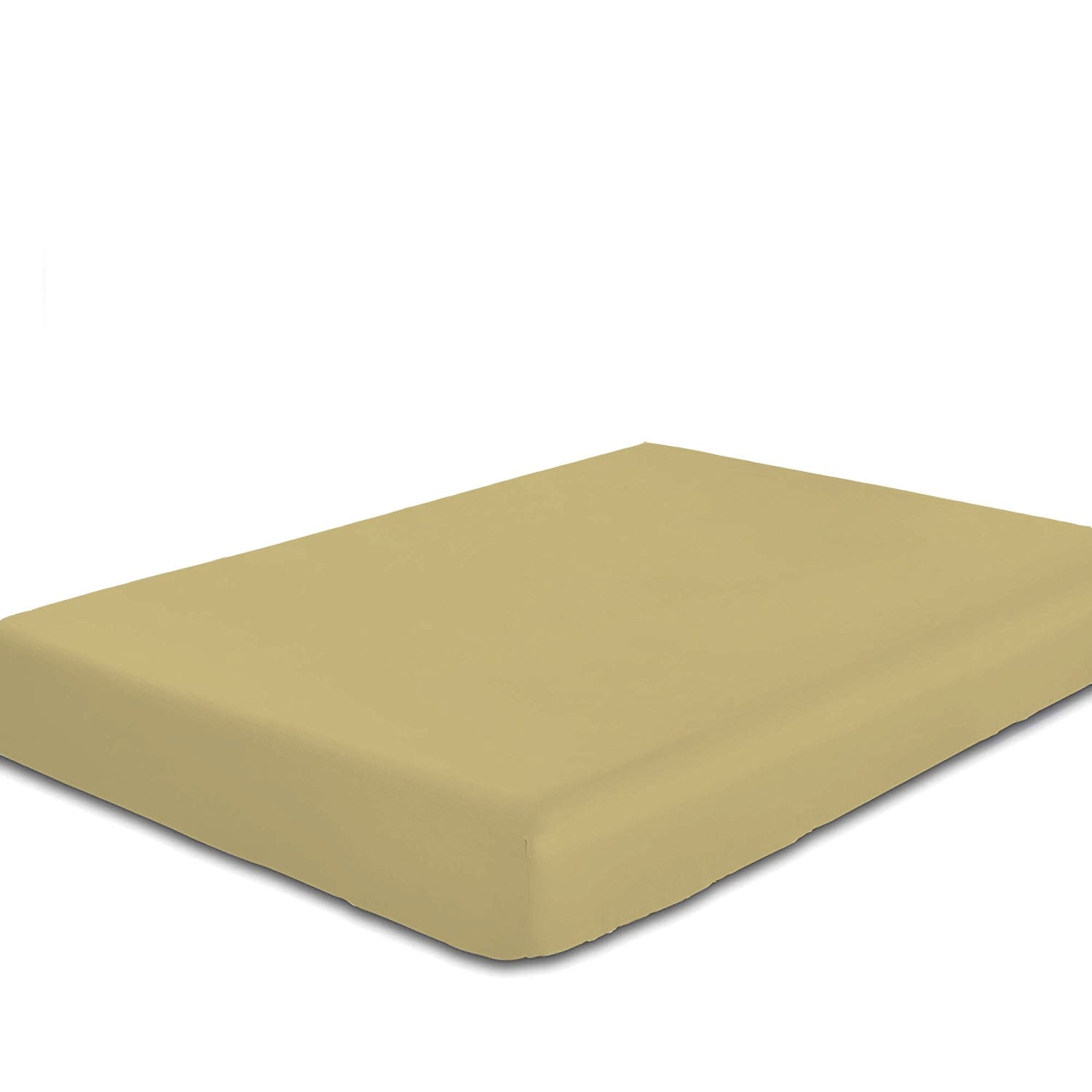 Cotton Home 1pc Fitted Sheet Super Soft Mustard