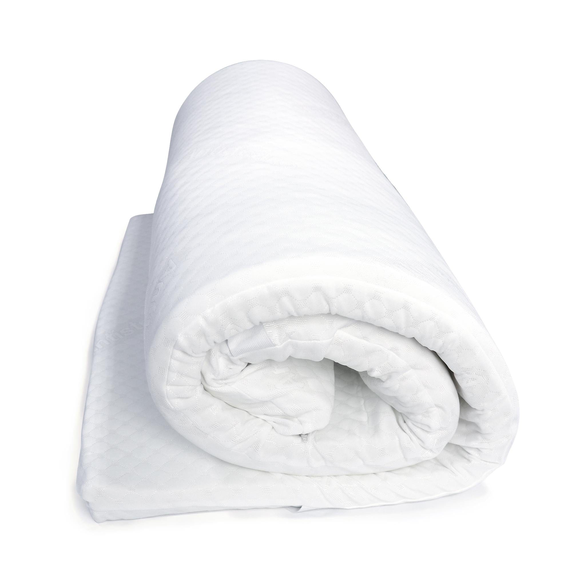 Cotton Home Mattress Topper Memory Foam White