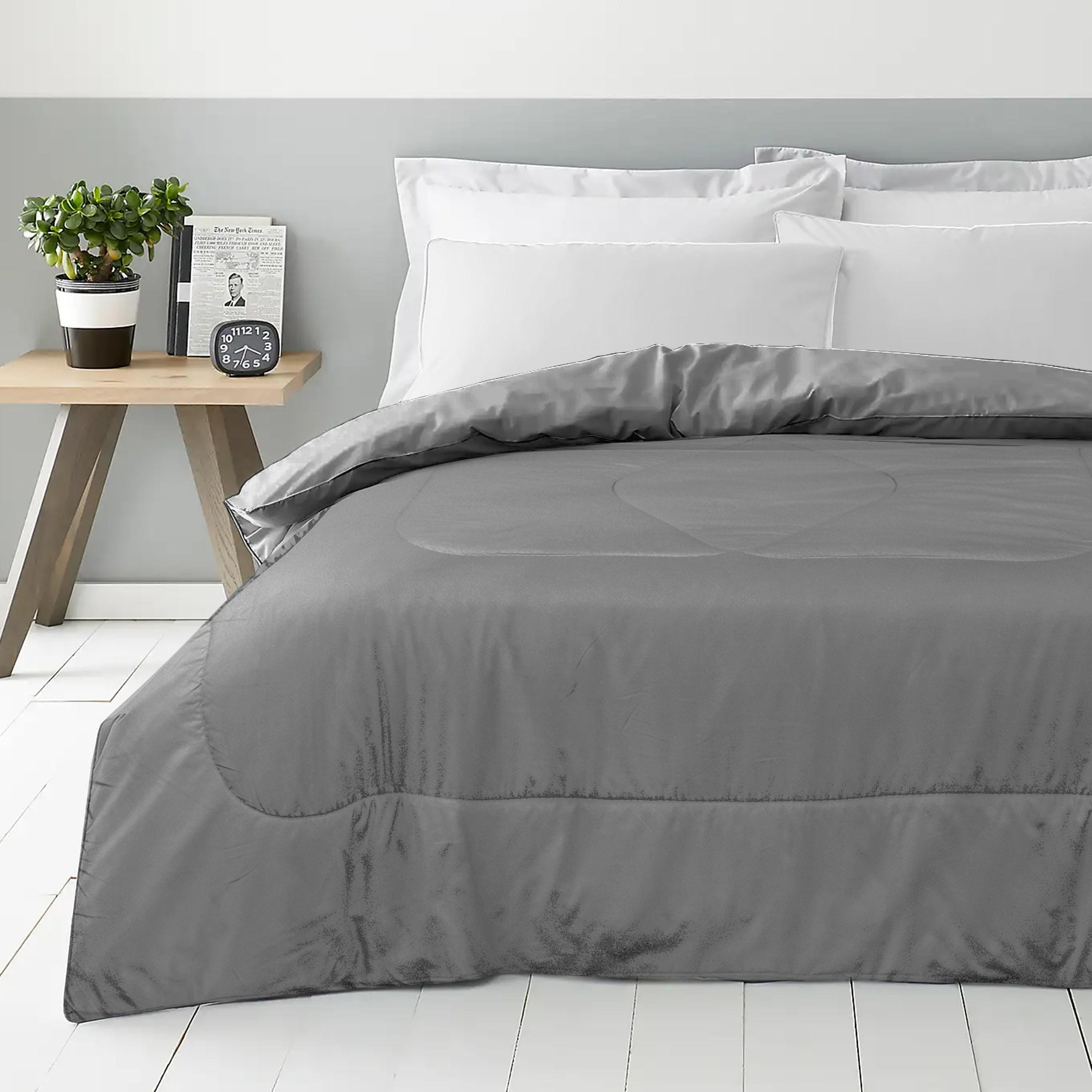 Cotton Home Roll Comforter Grey