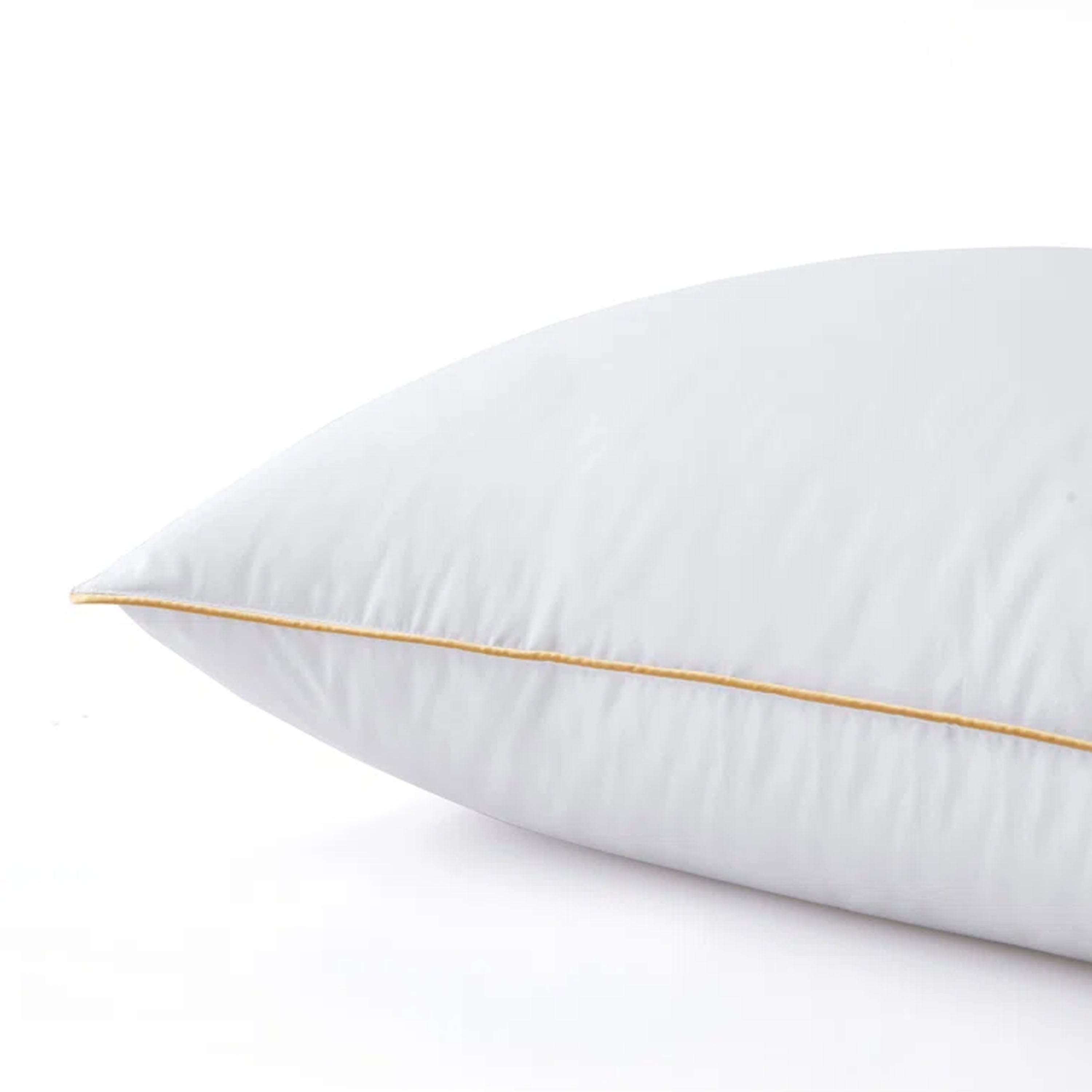 Cotton Home Downproof Gold Cord Pillow