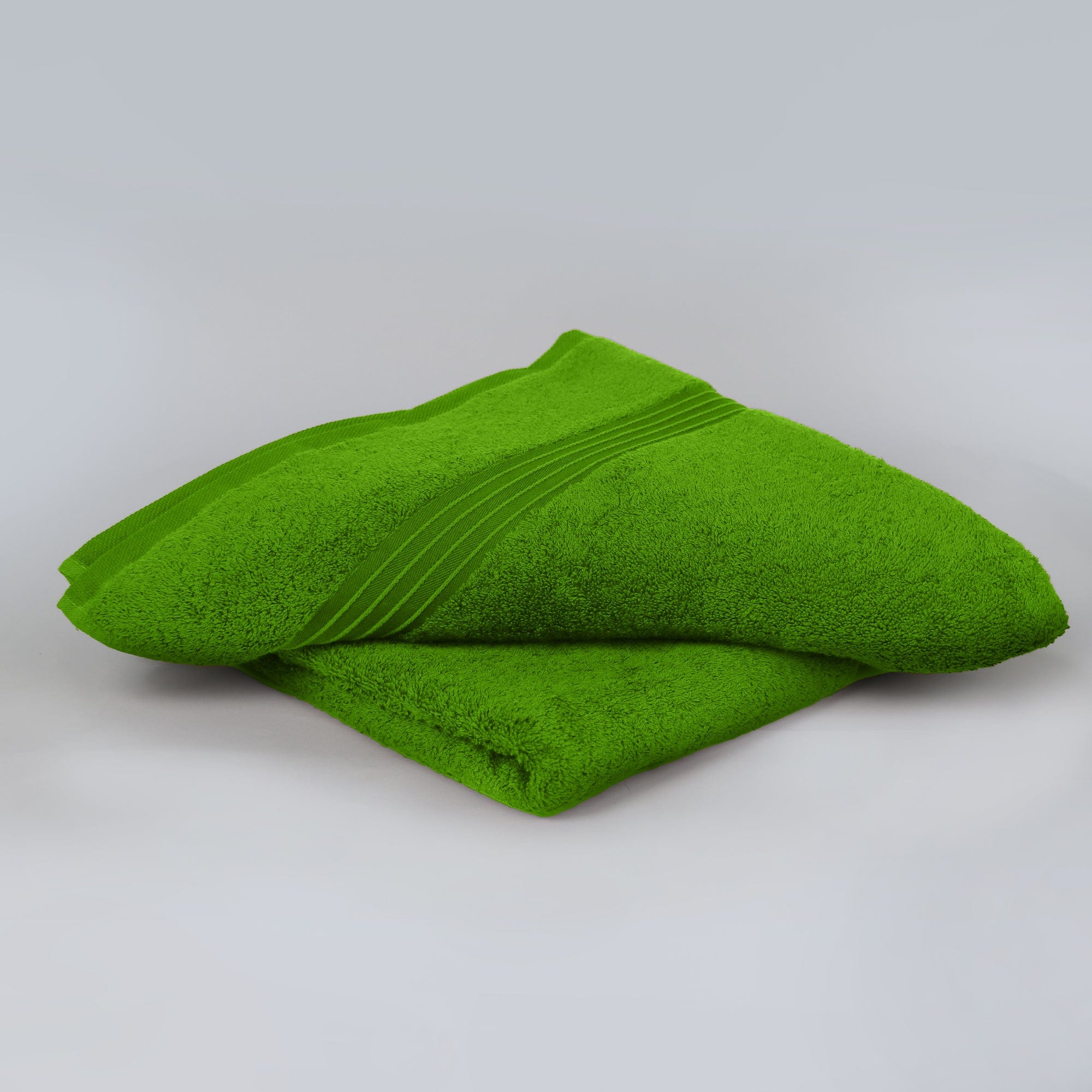 Cotton Home Bath Towel 2-piece Set Dark Green
