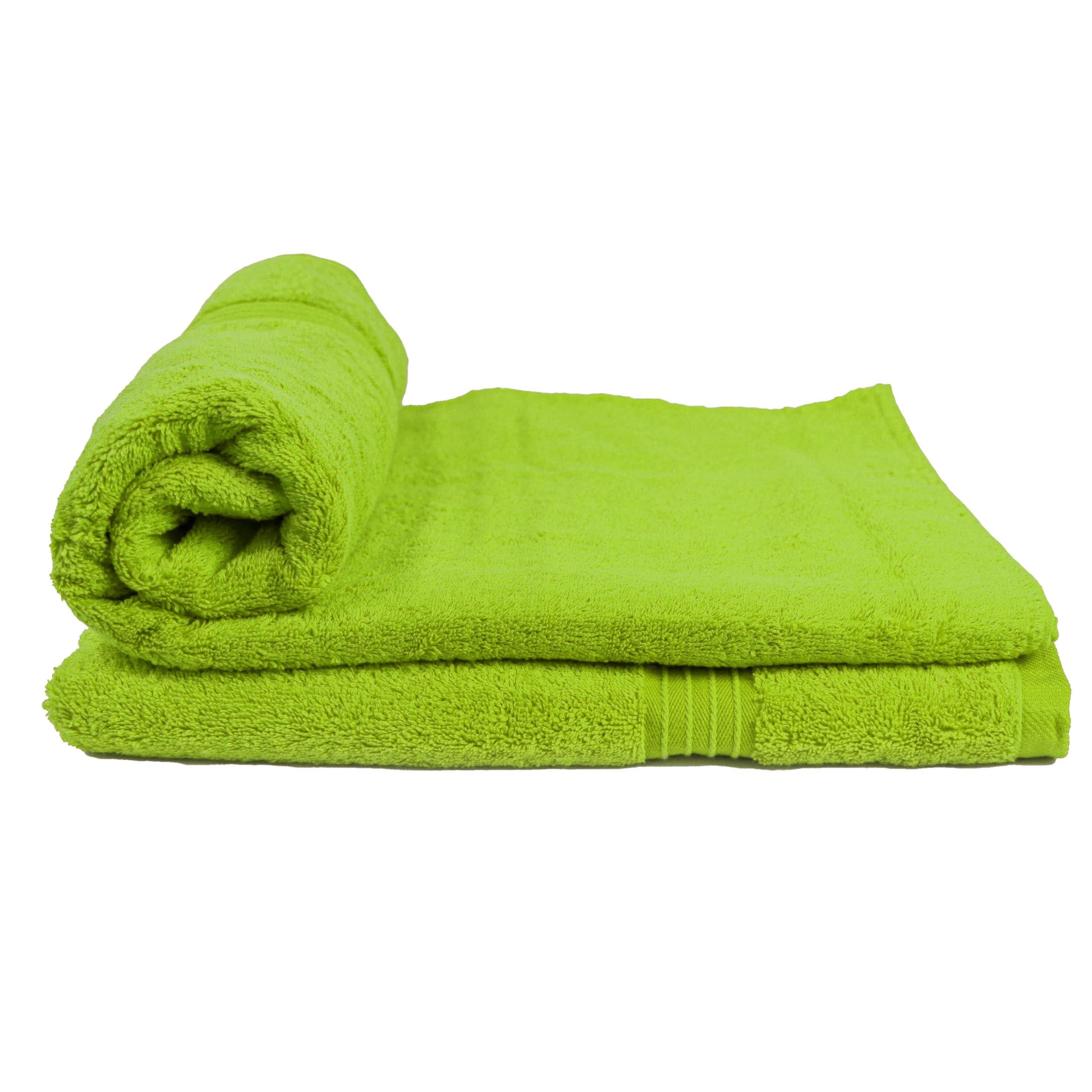 Cotton Home Bath Towel 2-piece Set Kiwi Green