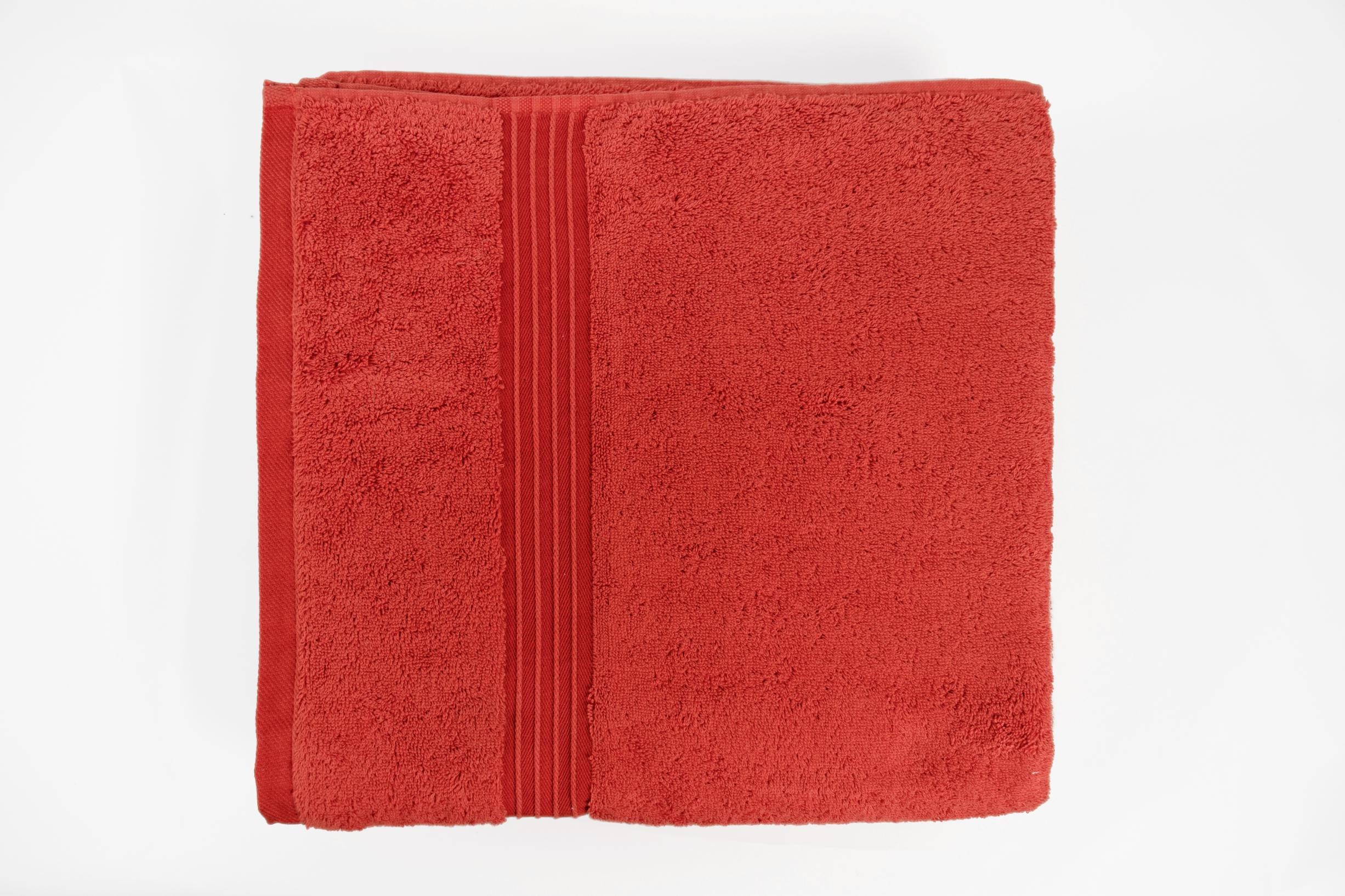 Cotton Home Bath Towel 2-piece Set Red