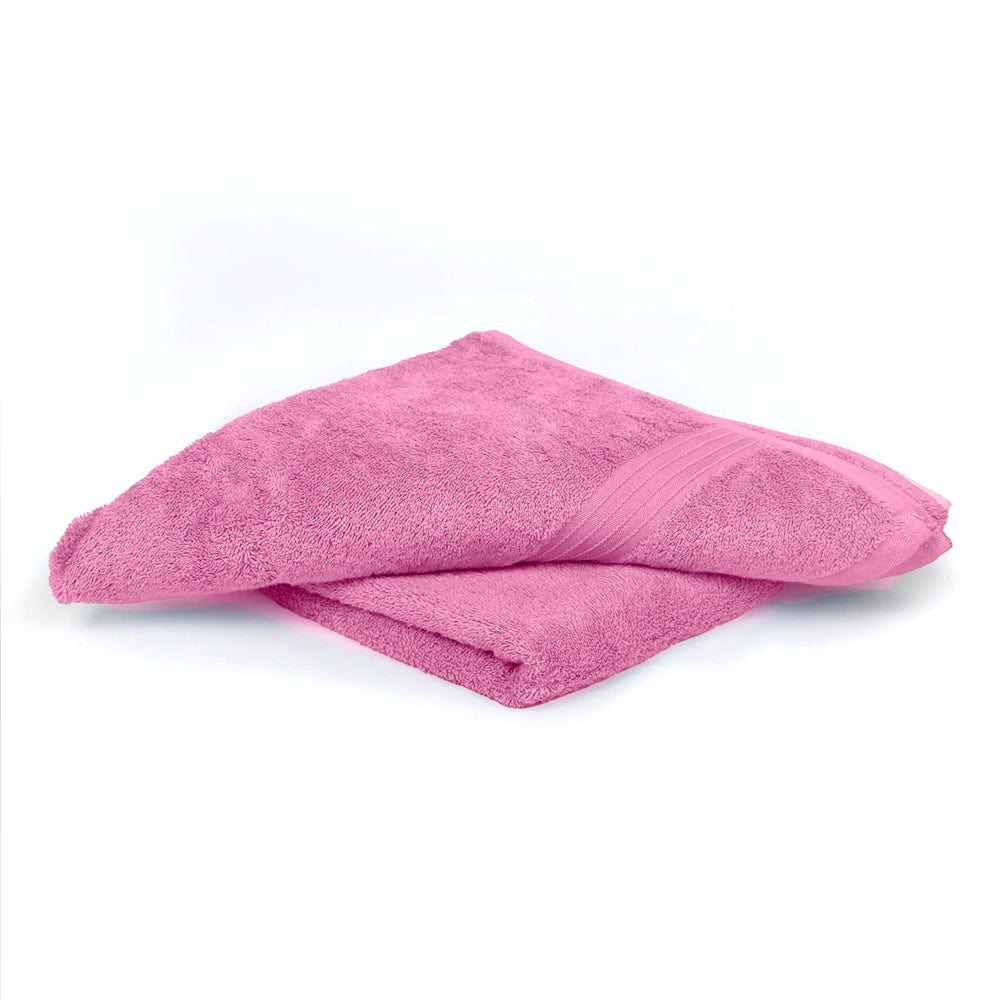 Cotton Home Bath Towel 2-piece Set Pink