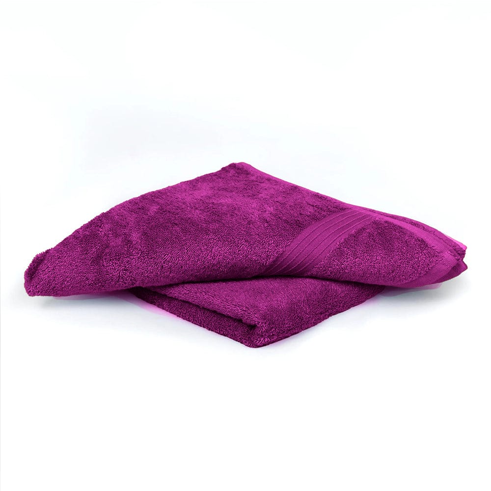 Cotton Home Bath Towel 2-piece Set Purple