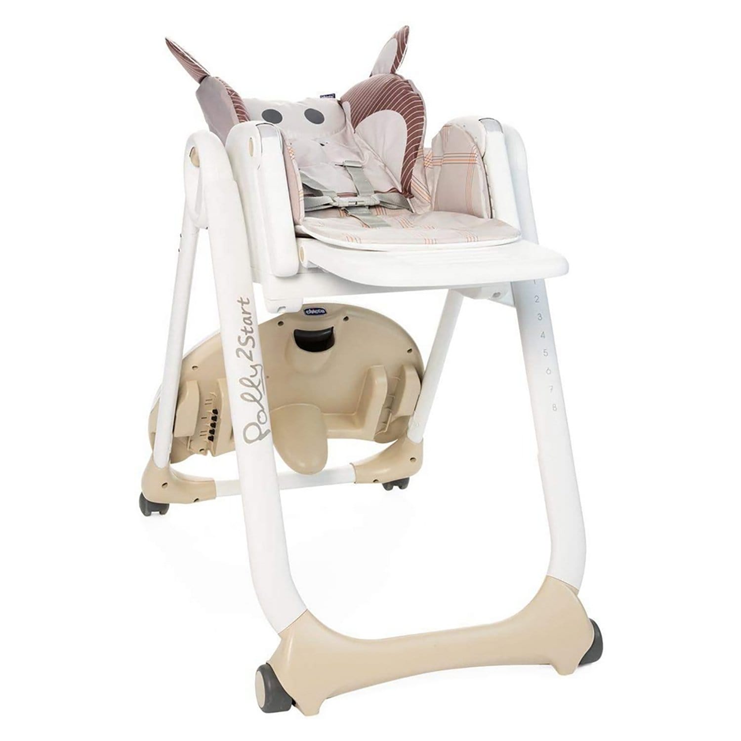 CHICCO POLLY 2 START HIGHCHAIR 0M-3Y MONKEY