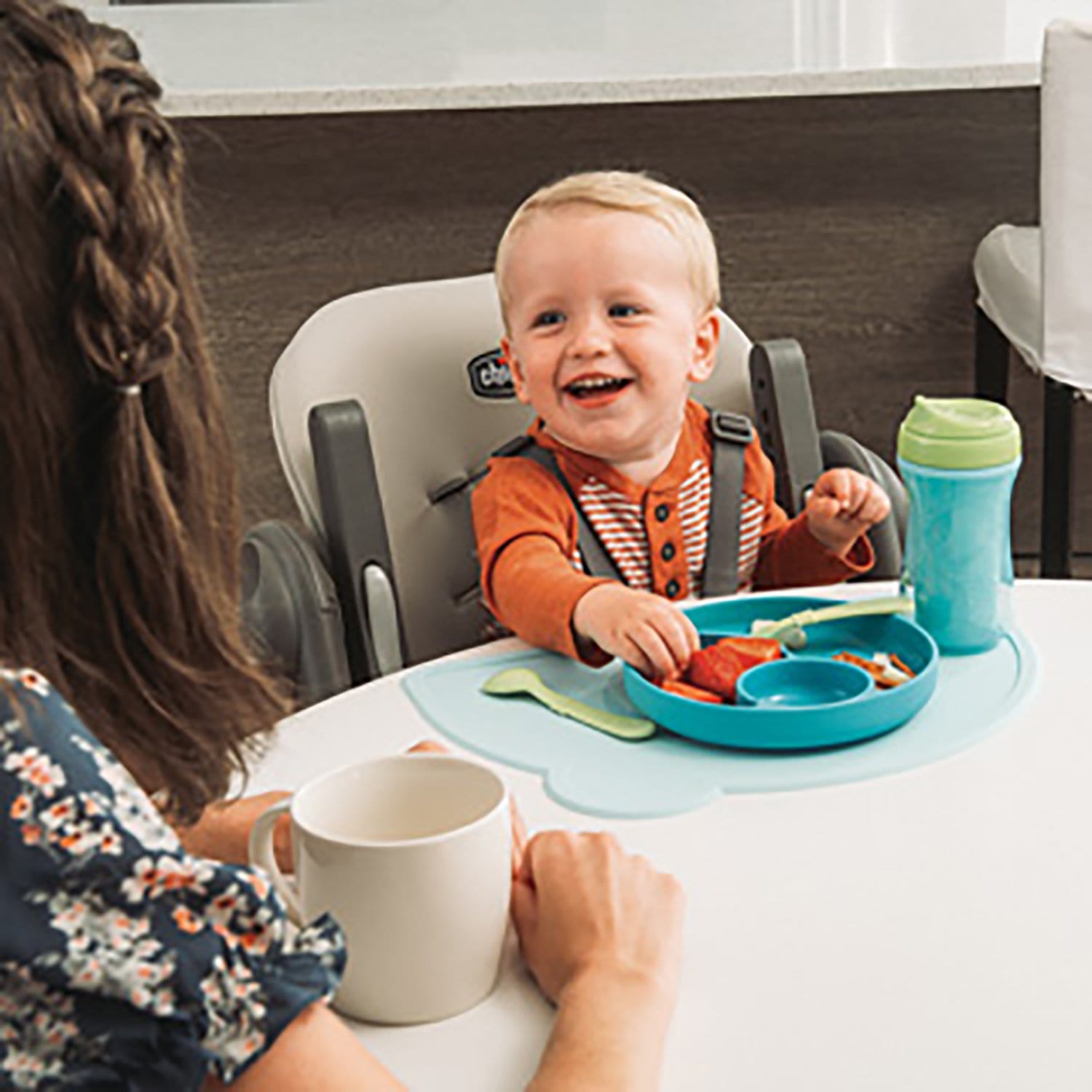 CHICCO POLLY HIGHCHAIR 6M-3Y BLACK
