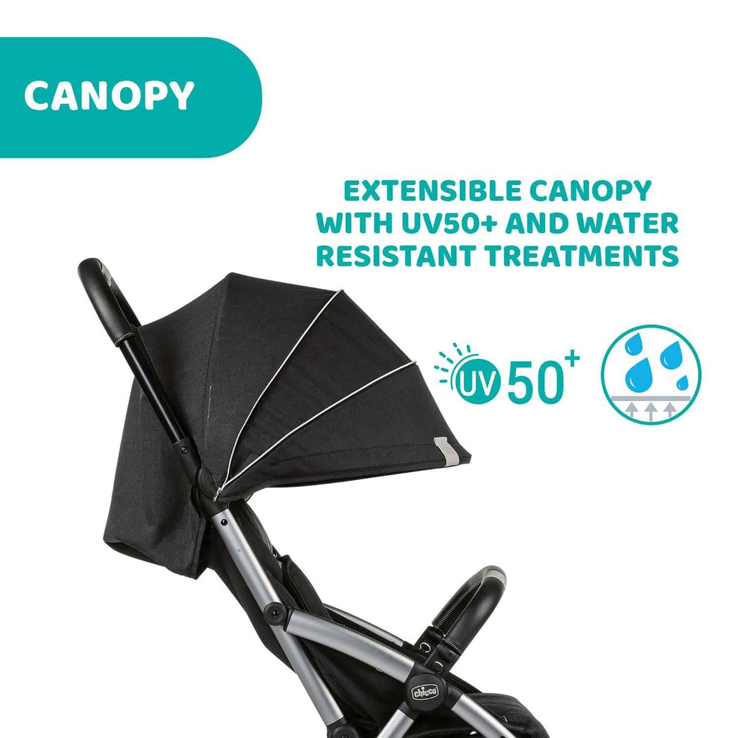 CHICCO GOODY PLUS STROLLER COOL GREY