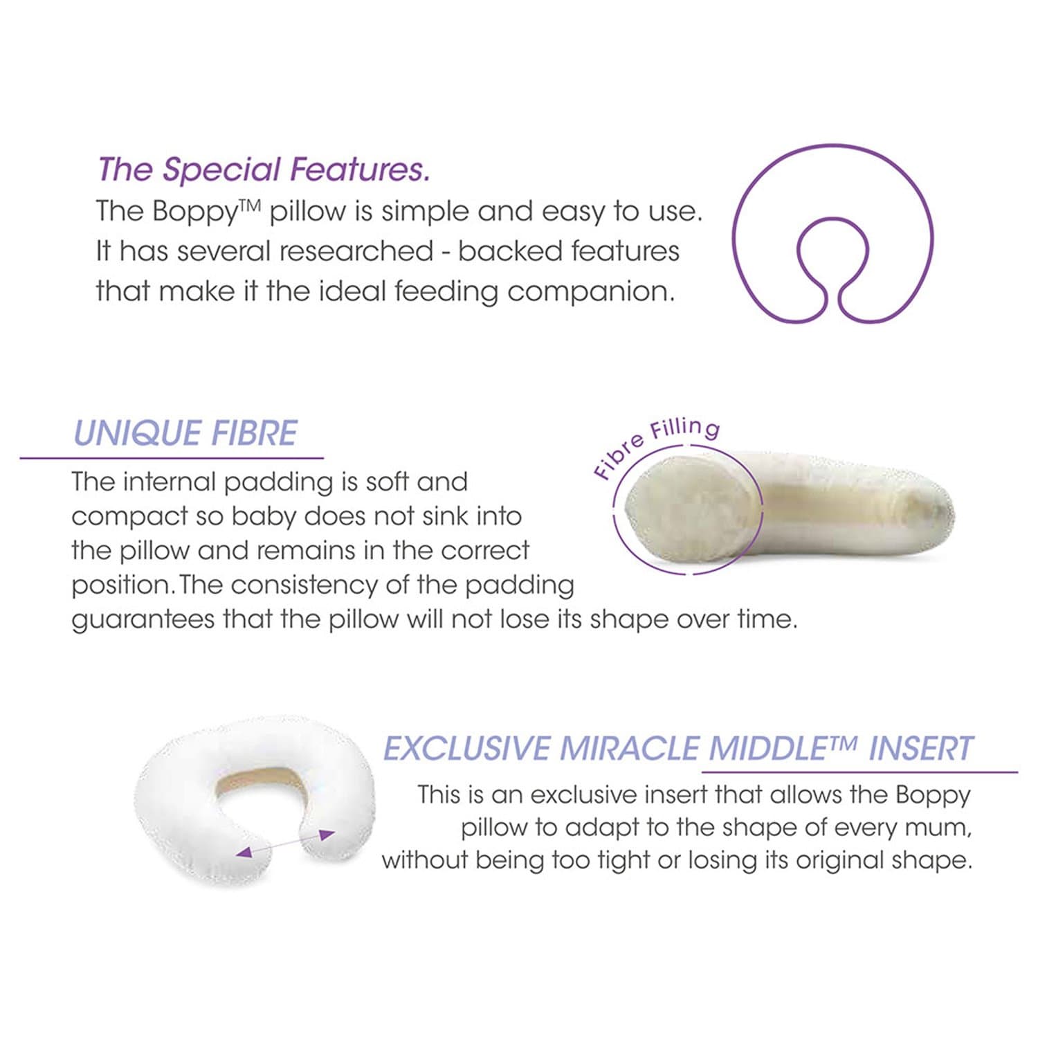 CHICCO BOPPY PILLOW WITH COTTON SLIPCOVER HELLO BABY