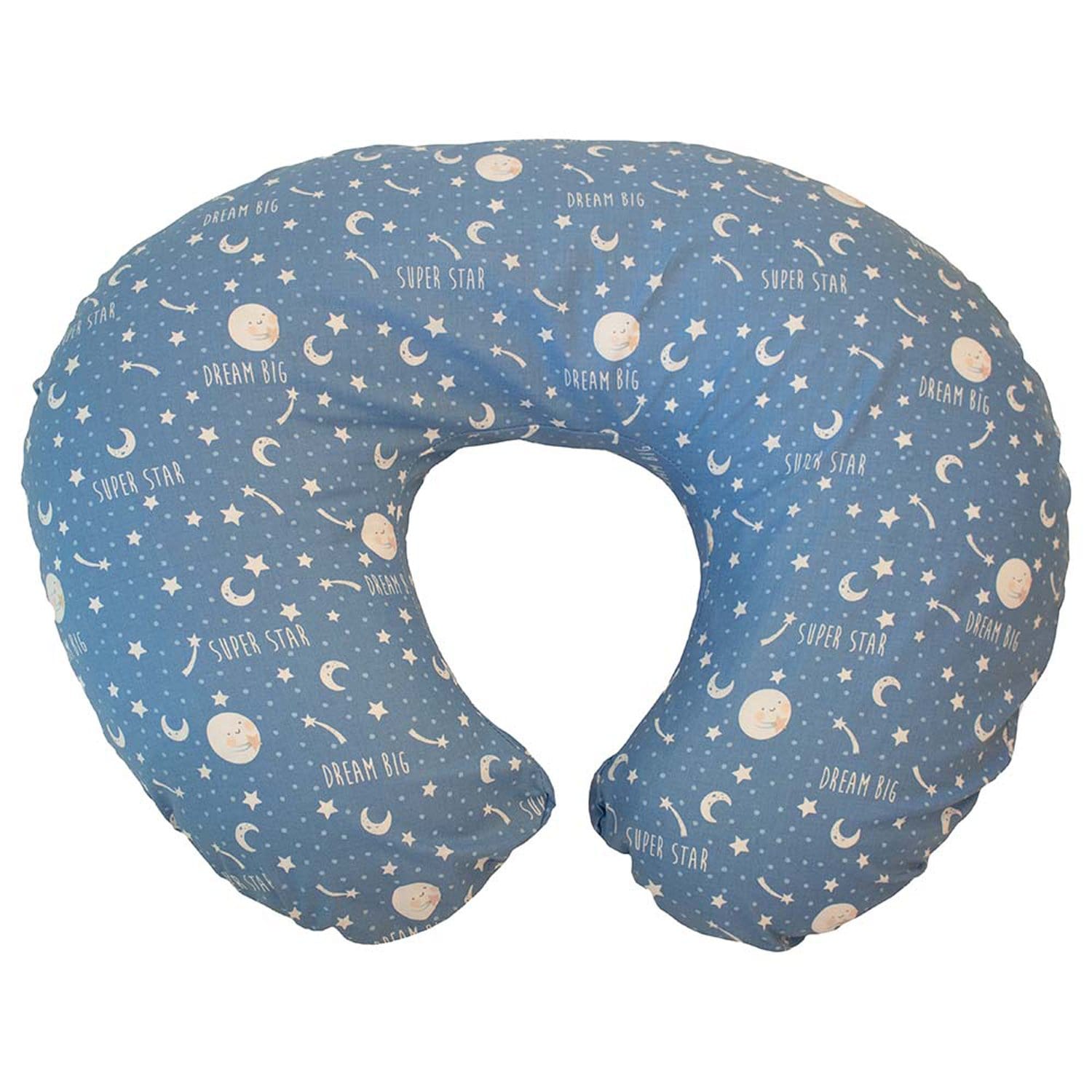 CHICCO BOPPY PILLOW WITH COTTON SLIPCOVER MOON AND STARS