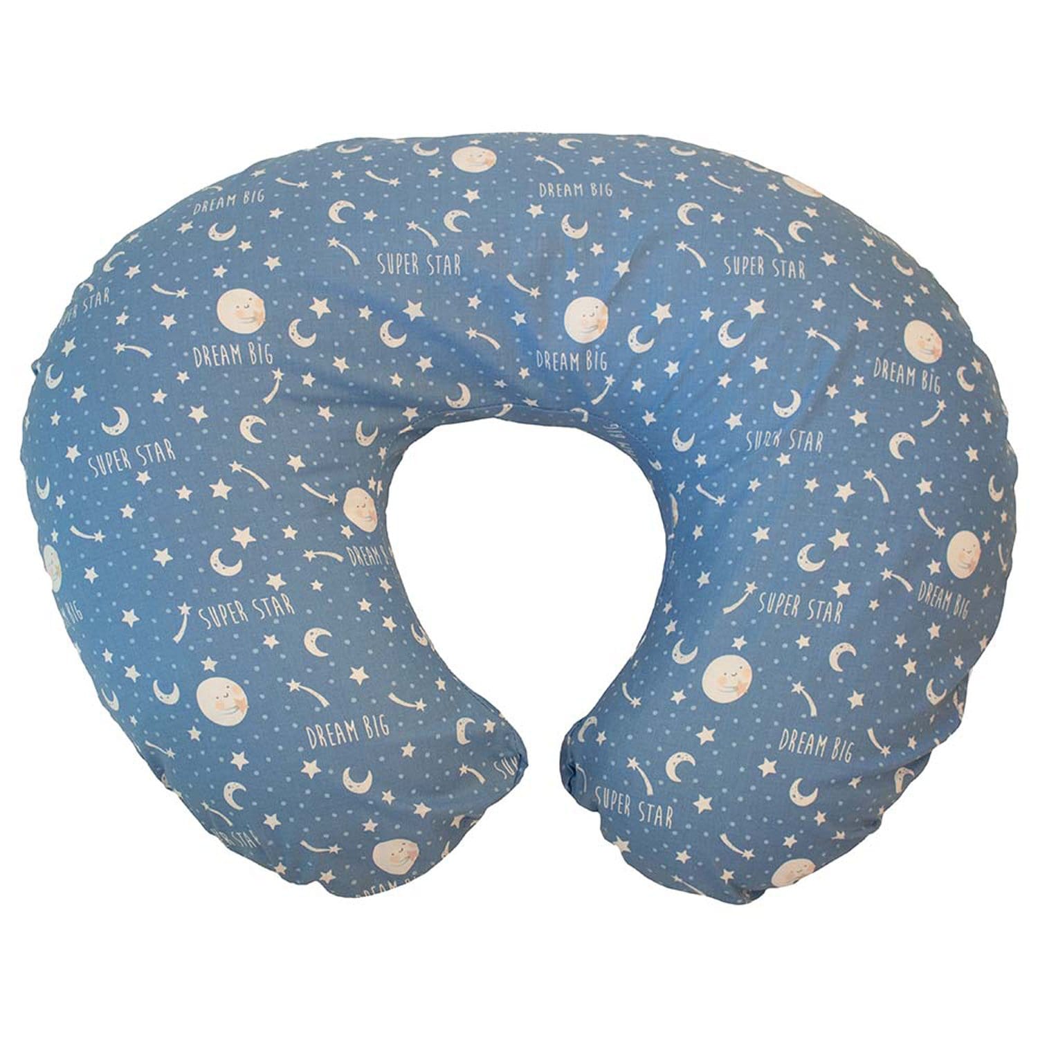 CHICCO BOPPY PILLOW WITH COTTON SLIPCOVER MOON AND STARS