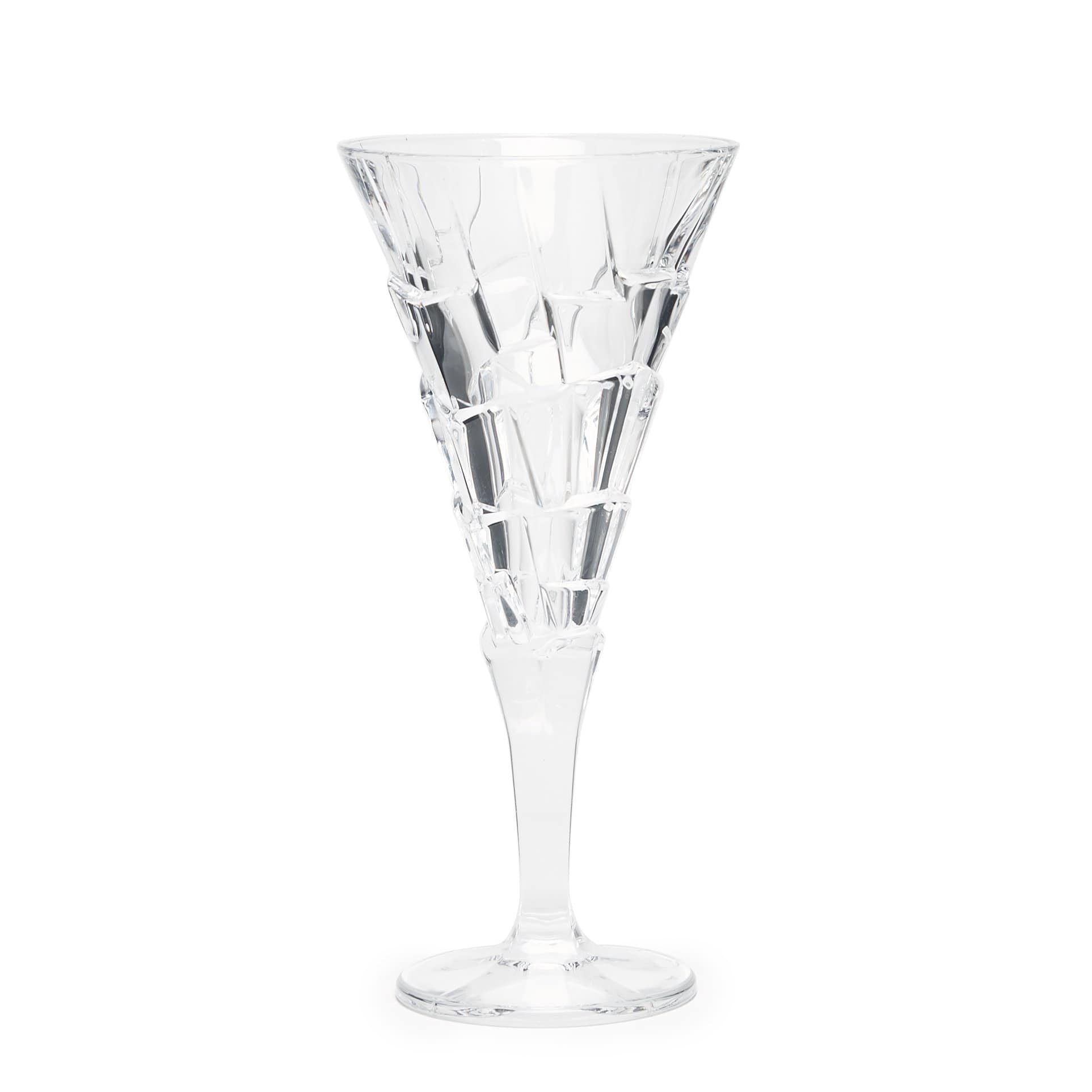 BOHEMIA CRYSTAL CRACK WINE GLASS SET OF 6