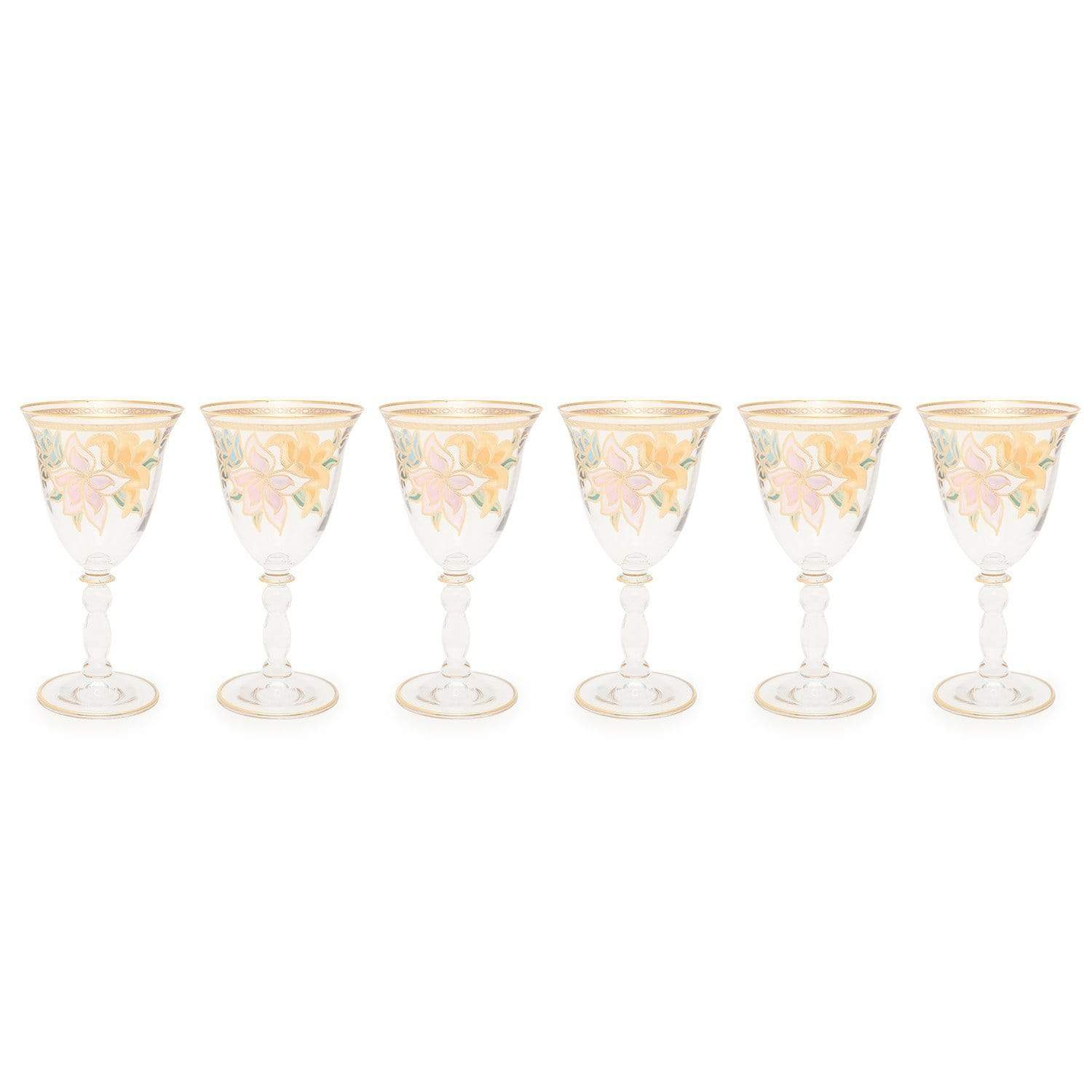 Combi Givy Goblet Set - Gold, 260 ml, Large, 6 Piece - G611Z/96 - Jashanmal Home