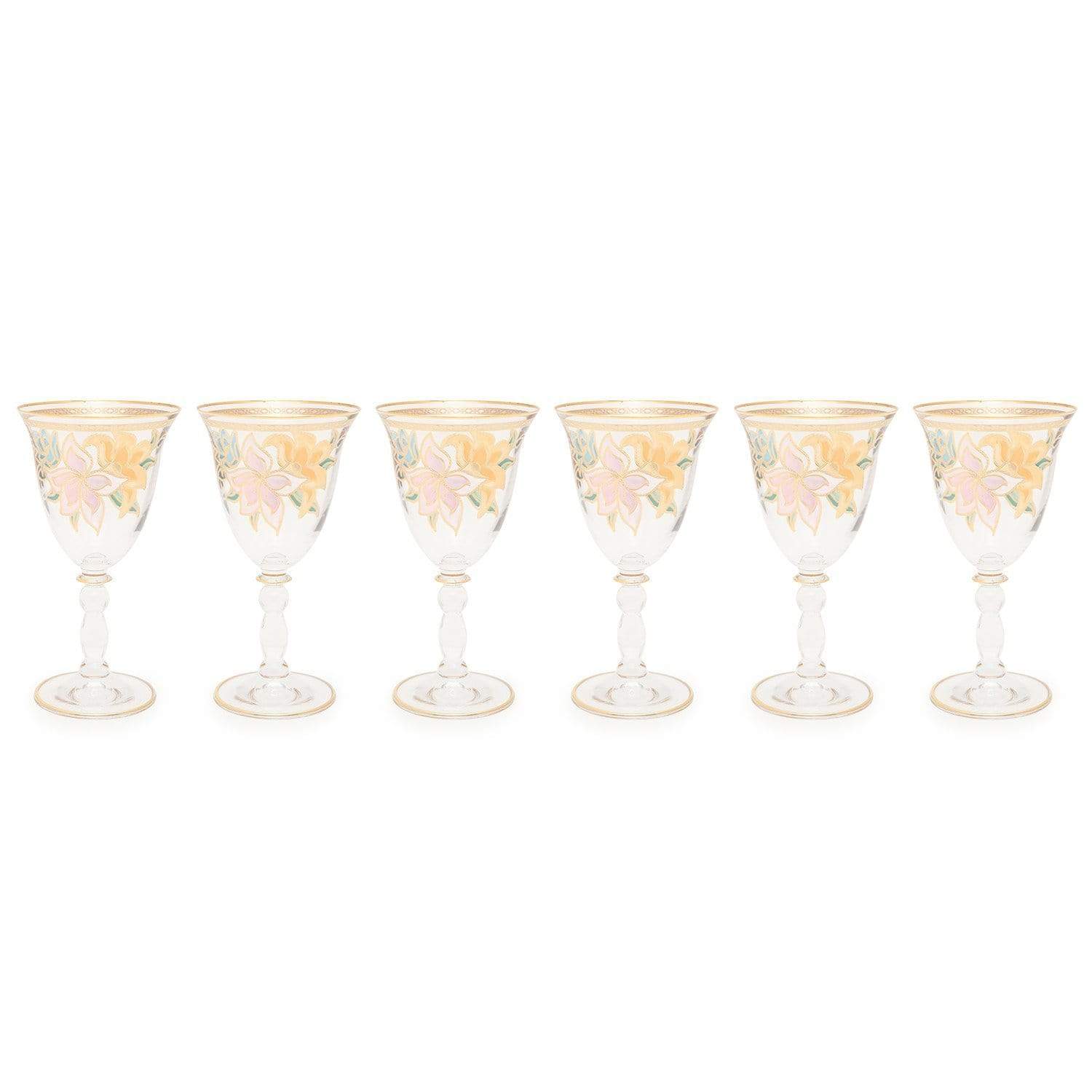 Combi Givy Goblet Set - Gold, 190 ml, Small, 6 Piece - G611Z/97 - Jashanmal Home