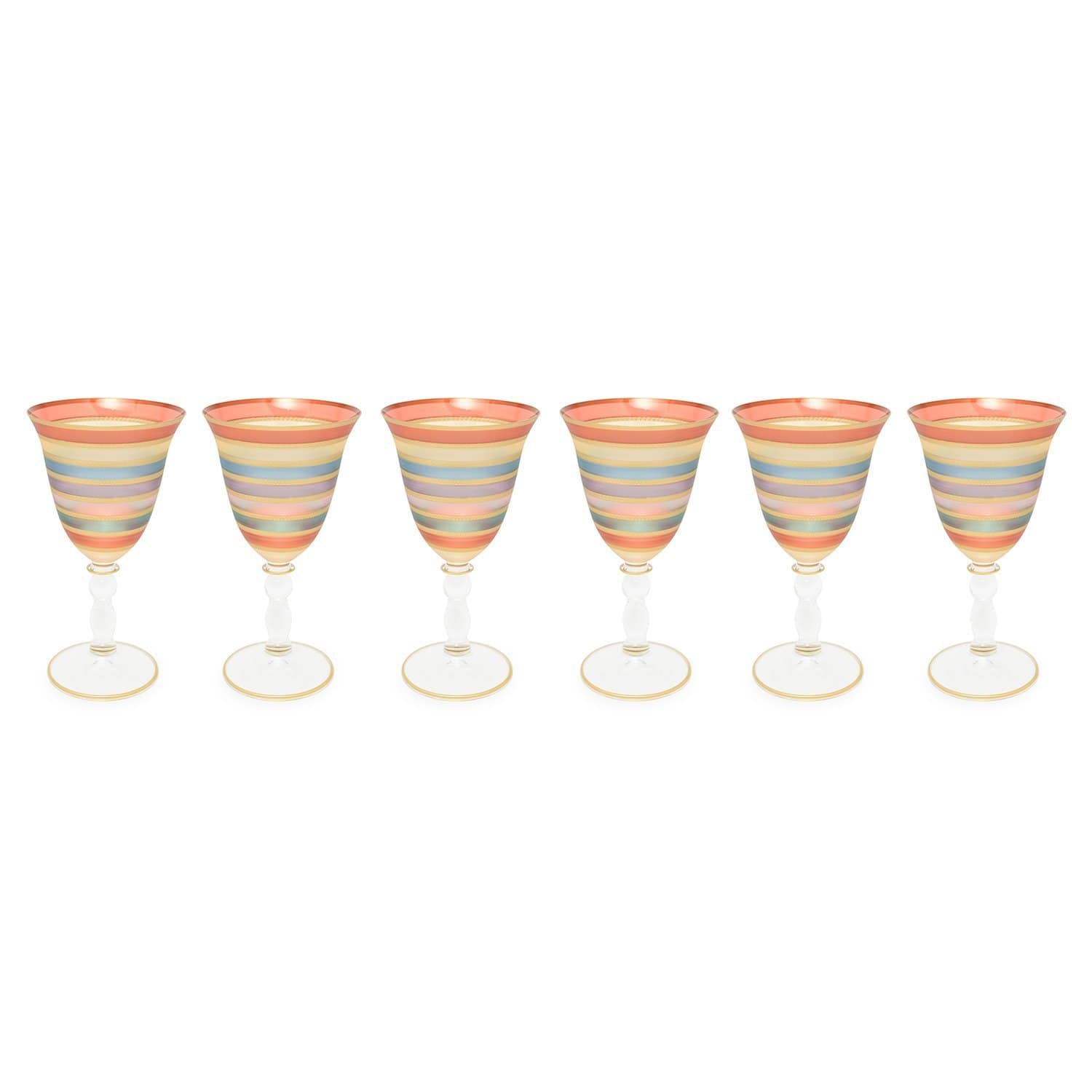 Combi Marisol Sat Large Goblet Set - Multicolour, 260 ml - G823Z-SAT/96 - Jashanmal Home
