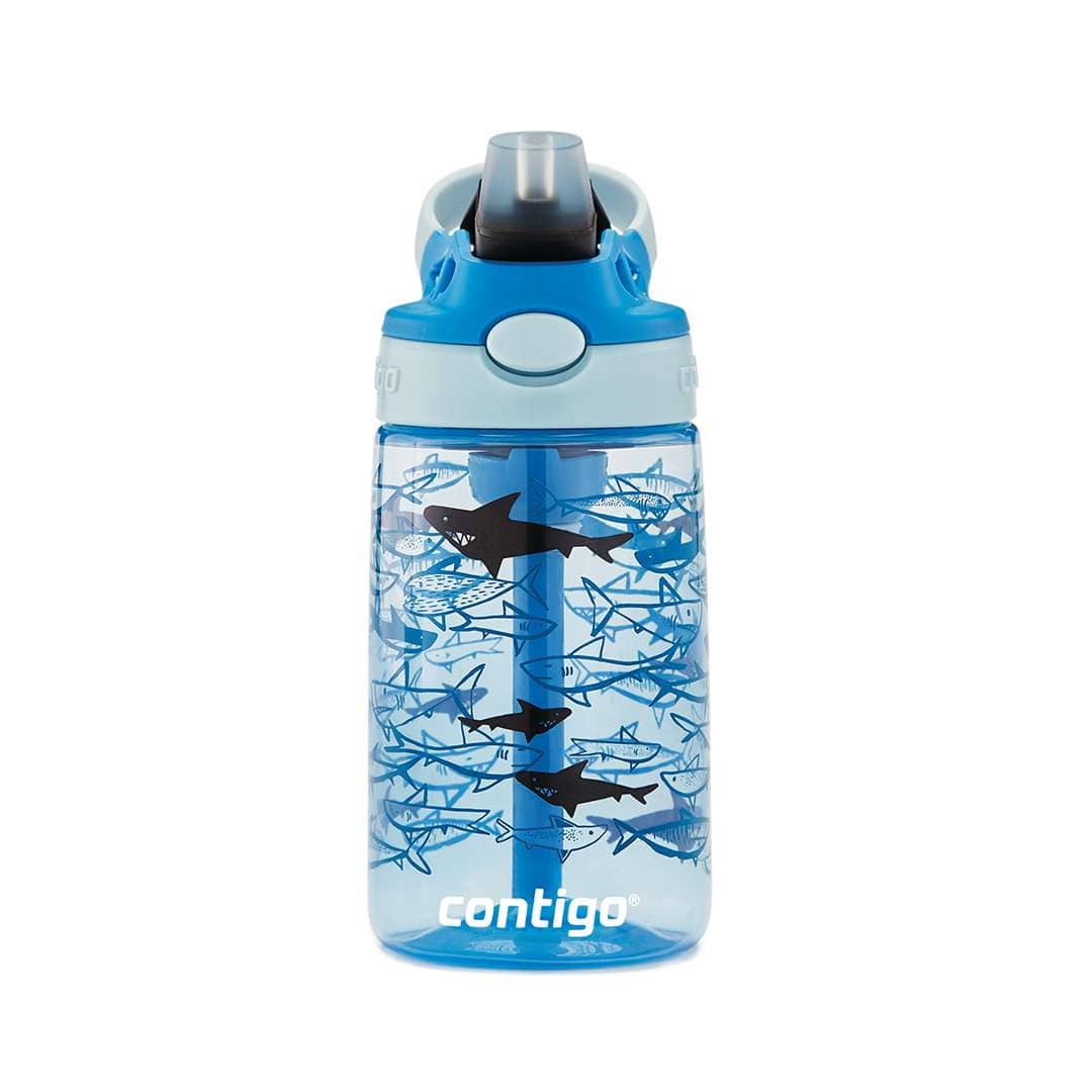 Contigo Blue Graphic Autospout Kids Easy-Clean Bottle 420 ml
