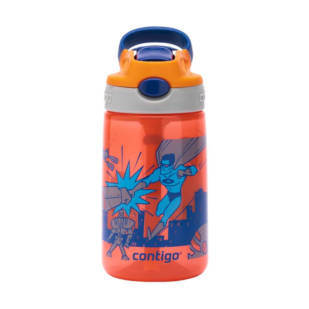 Contigo Necturine with Superhero Autoseal Kids Gizmo Flip Bottle 420 ml