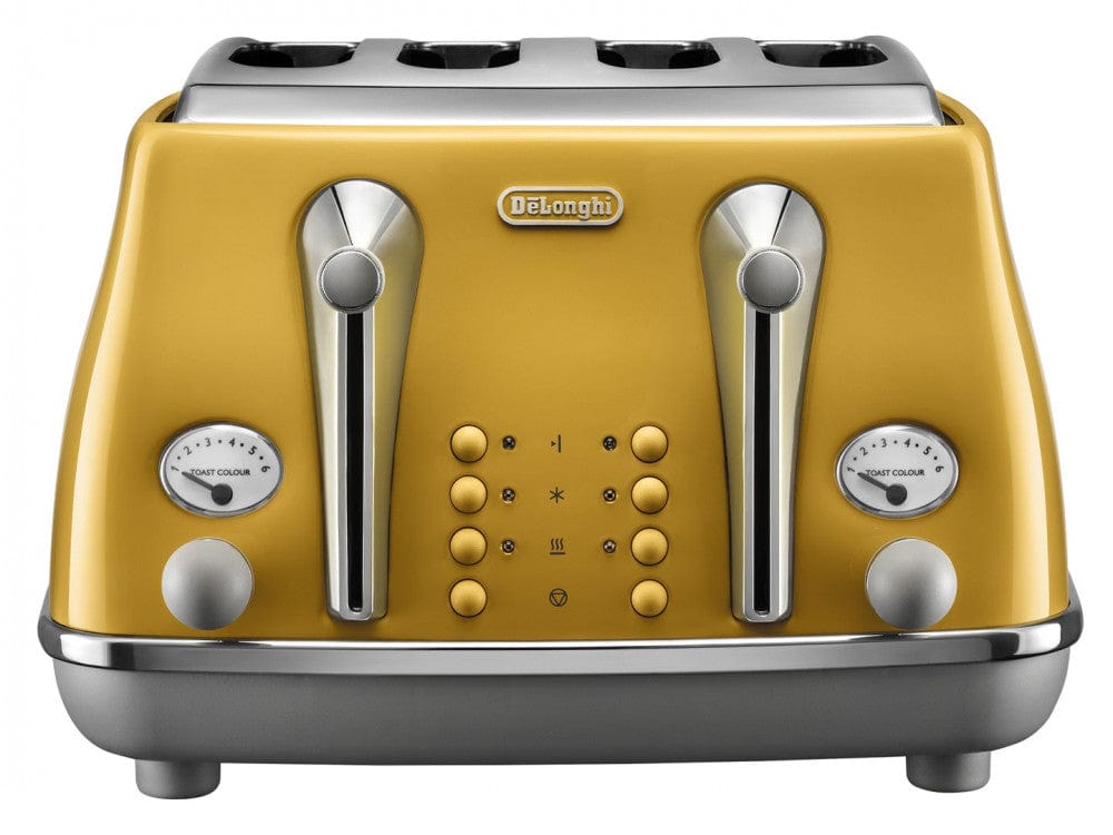 De'Longhi Icona Capitals 4 Slice Toaster + De'Longhi Icona Capitals Kettle 1.7L