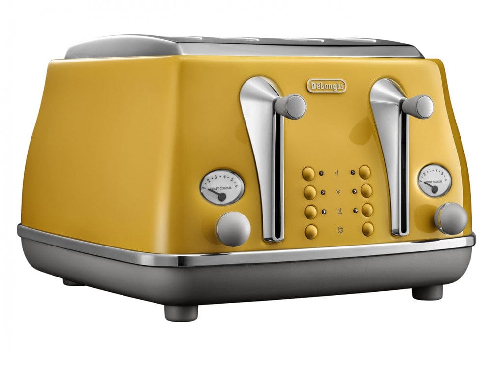 De'Longhi Icona Capitals 4 Slice Toaster + De'Longhi Icona Capitals Kettle 1.7L