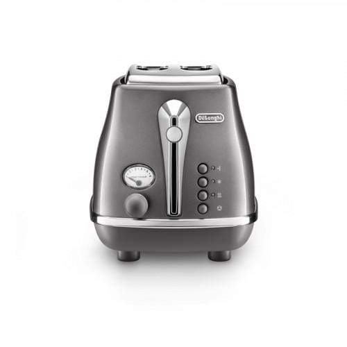 【Karen】デロンギDeLonghi De'Longhi Icona Capitals Grey Vintage Style 2 Slice Toaster