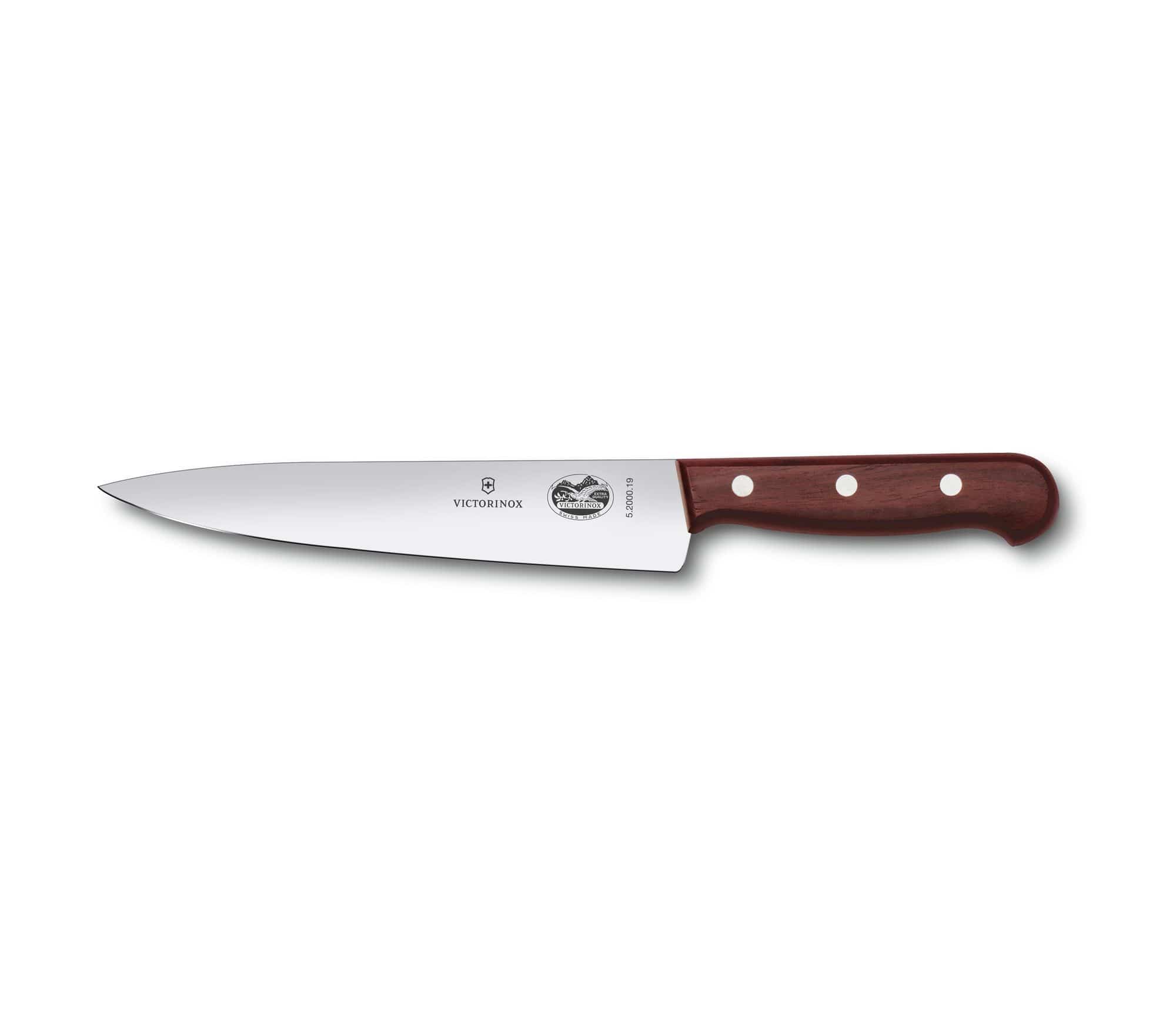 VICTORINOX ROSEWOOD CARVING KNIFE 19 CM GIFT BOX - 5.2000.19G