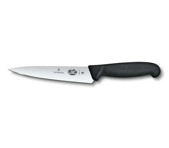 Victorinox Carving Knife, Black Fibrox Handle, Blade 15cm - 5.2003.15