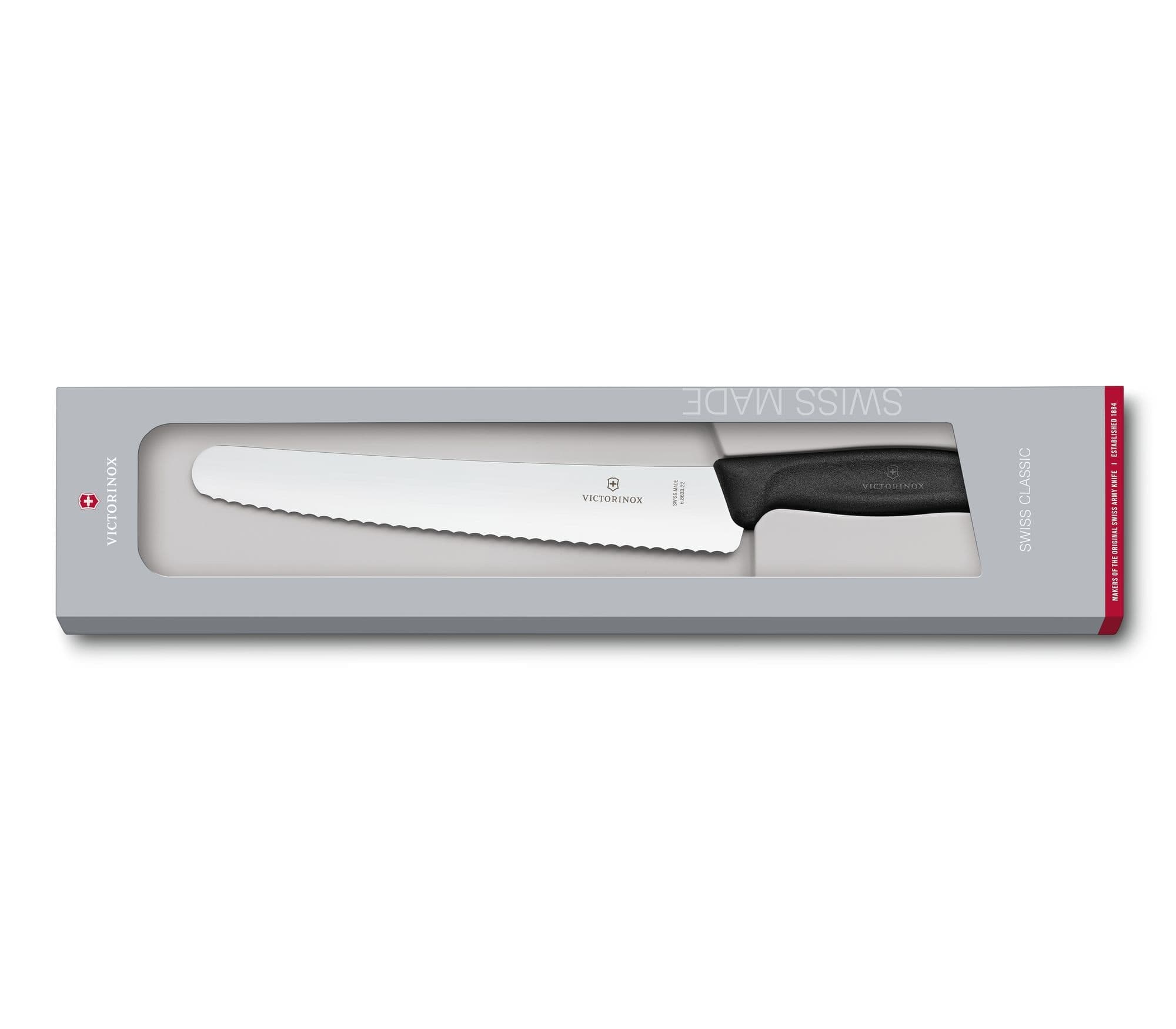 Victorinox Swiss Classic Bread & Pastry Knife 22cm Black
