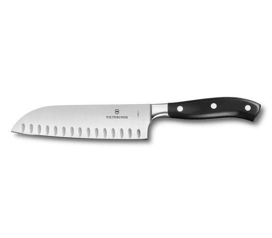 VICTORINOX GRAND MAITRE SANTOKU KNIFE FLUTED EDGE GIFT BOX - 7.7323.17G
