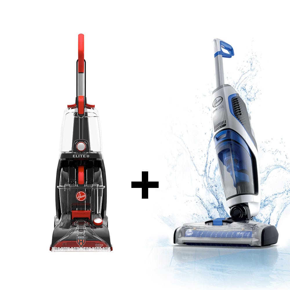 Hoover Power Scrub Elite Carpet Washer CWGDH012 +  Hoover Onepwr Floormate Jet Cordless Vacuum Cleaner