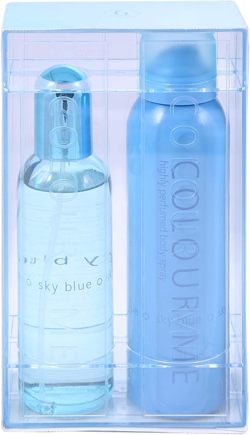 Colour Me Sky Blue Casket fragrance 100ml/Body Spray