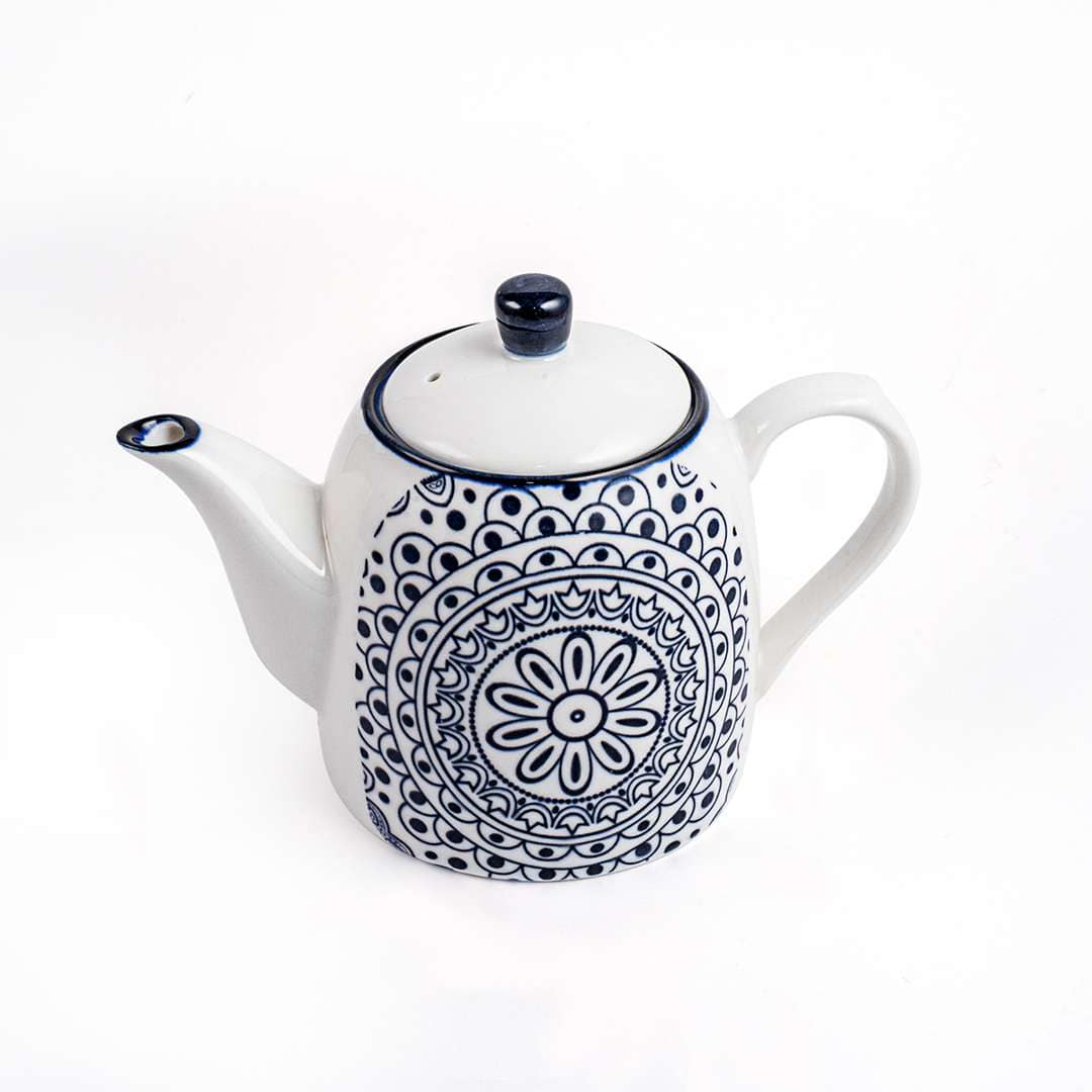 Che Brucia Arabesque Blue Porcelain Porcelain Coffee Pot 700 ml