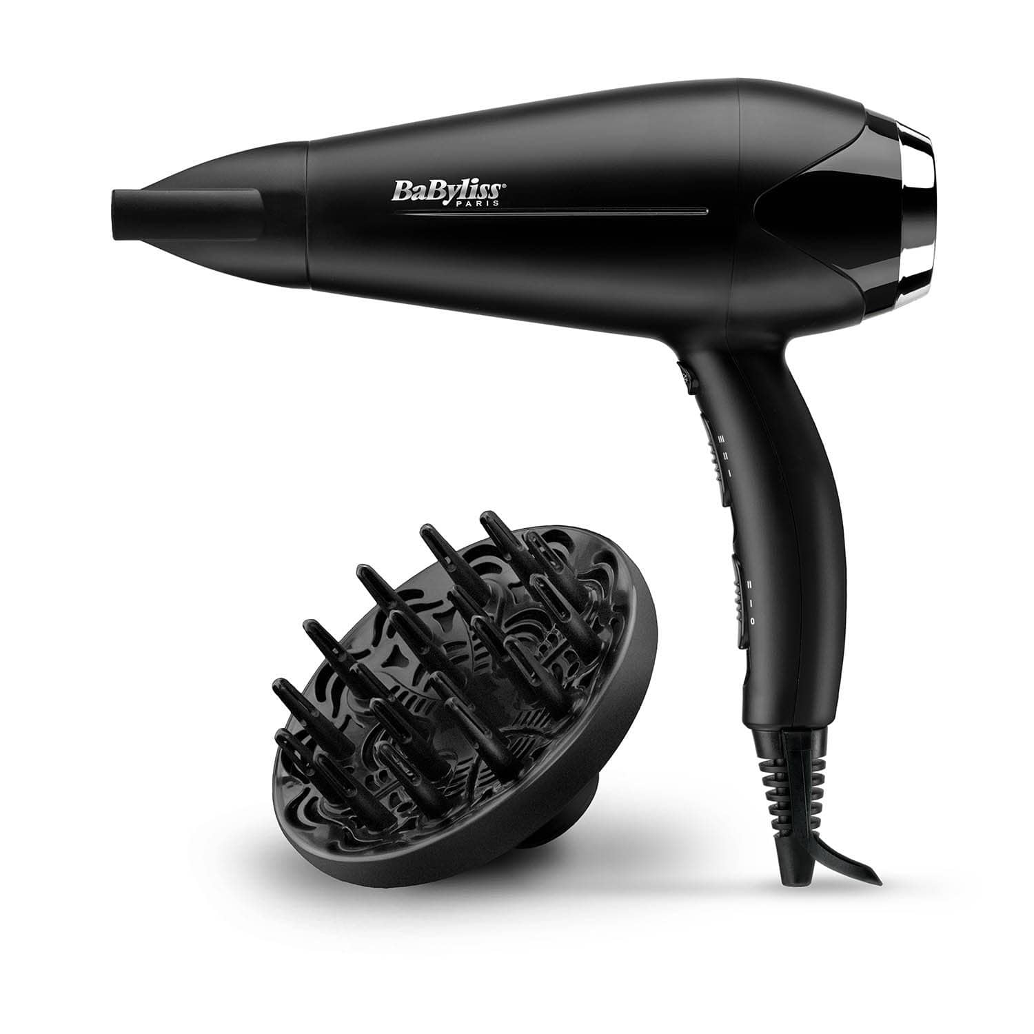 BABYLISS مجفف خفيف الوزن 2200 واط مضاد للتجعد 3 حرارة 2 سرعة بارد شوت خفيف - D572DSDE