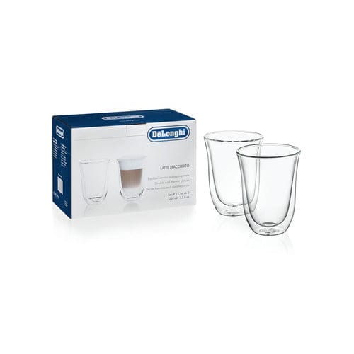 De'Longhi 2 Piece Latte Macchiato Thermo Glasses