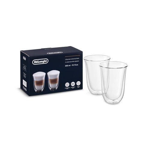 De'Longhi 2 Piece Latte Macchiato Thermo Glasses