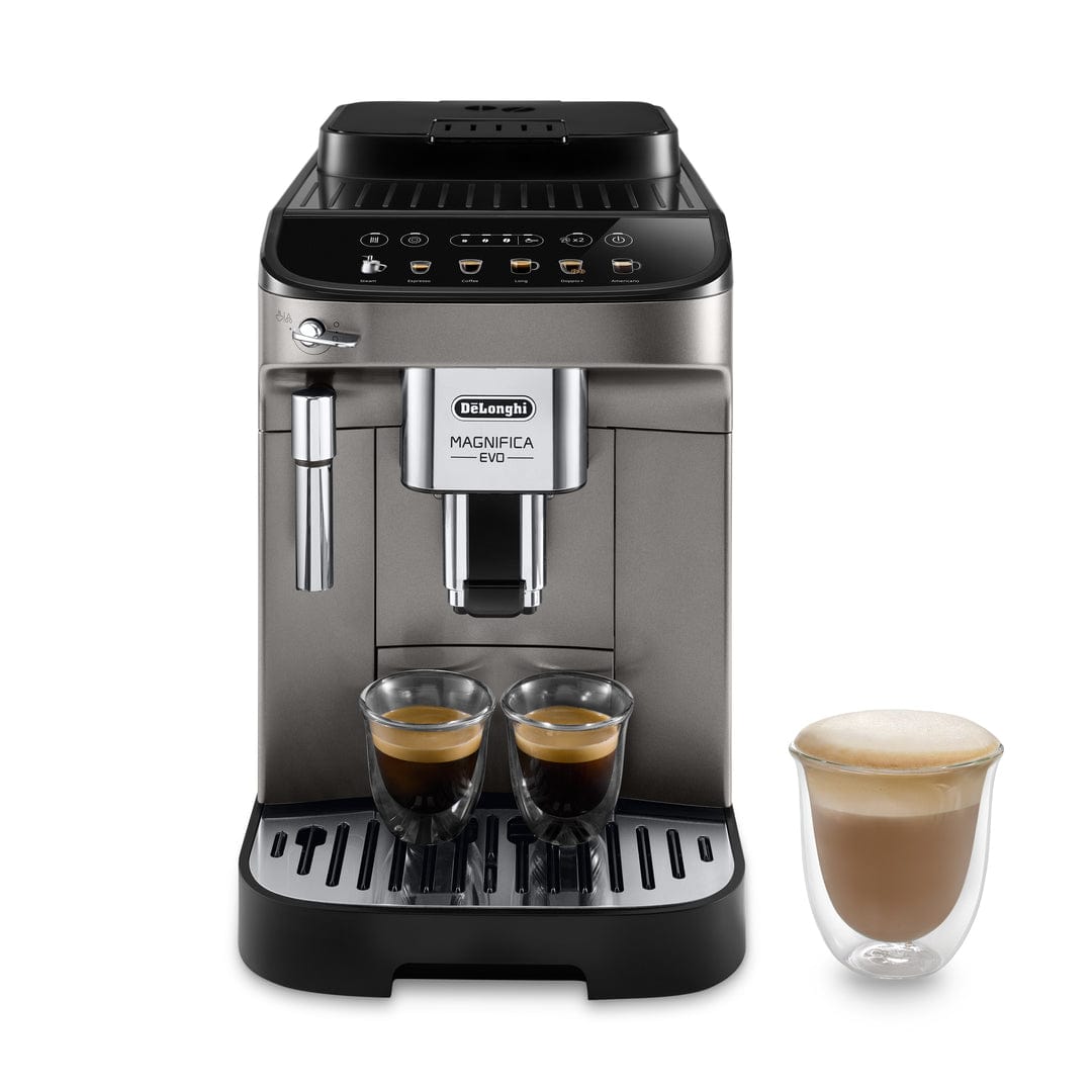 ديلونجي ماجنفيكا إيفو ماكينة صنع قهوة اتوماتيكية - لون تيتانيوم إسود Ecam290.42.Tb