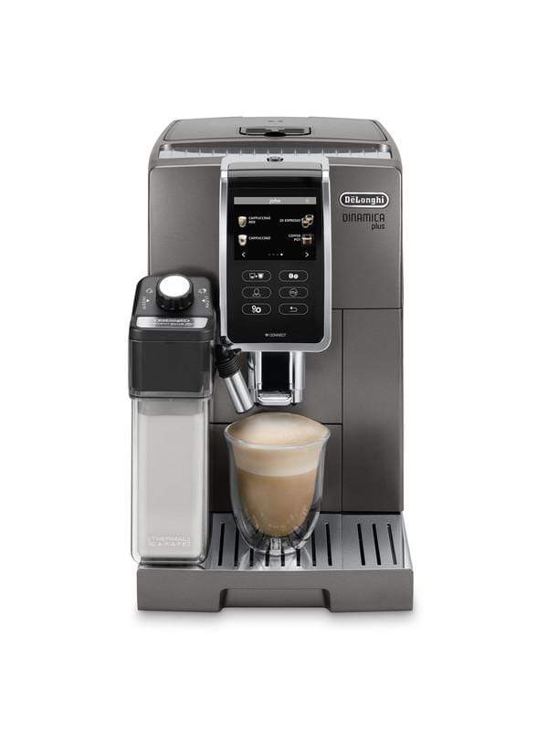 DE'LONGHI ماكينة صنع القهوة ديناميكا بلس فول اوتوماتيك، تيتانيوم - ECAM370.95.T