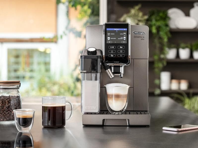 Expresso Broyeur Delonghi Dinamica Titanium FEB3515TB garantie 5 ans