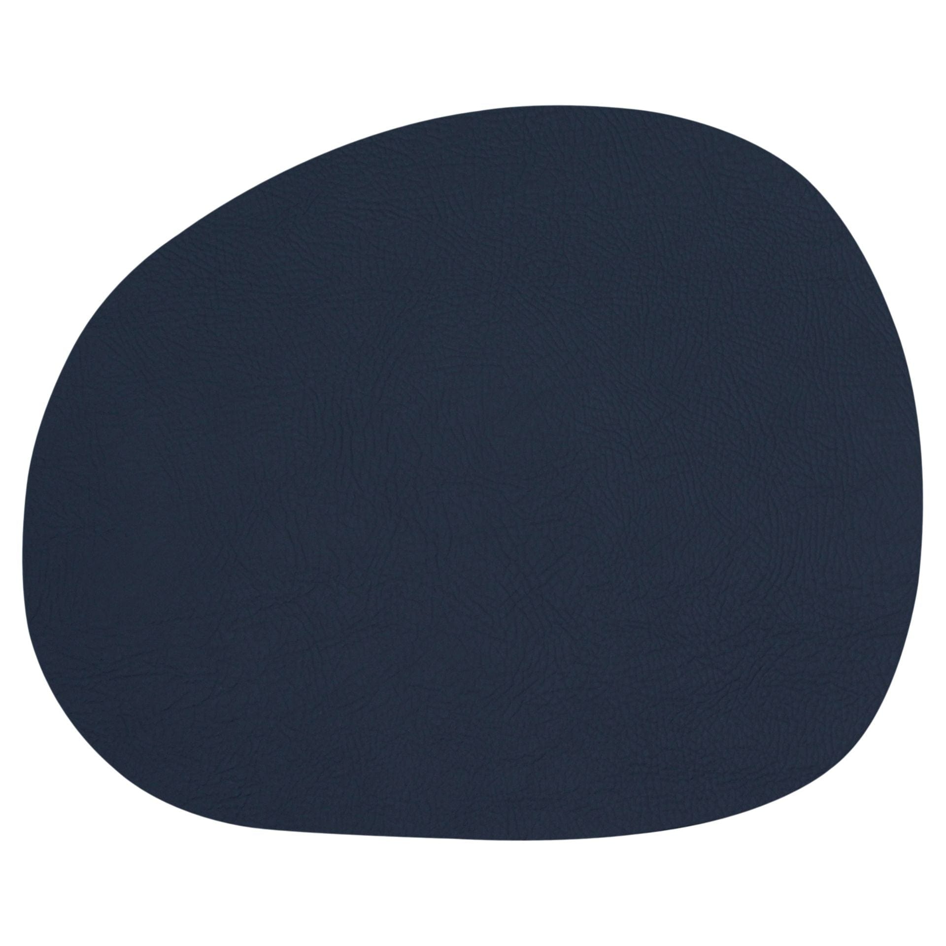 Aida Raw Buffalo Placemat  95% Recycled Leather Dark Blue