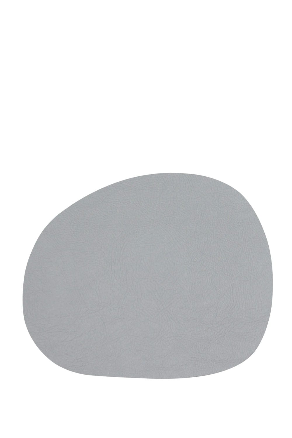 Aida Raw Buffalo Placemat  95% Recycled Leather Light Grey