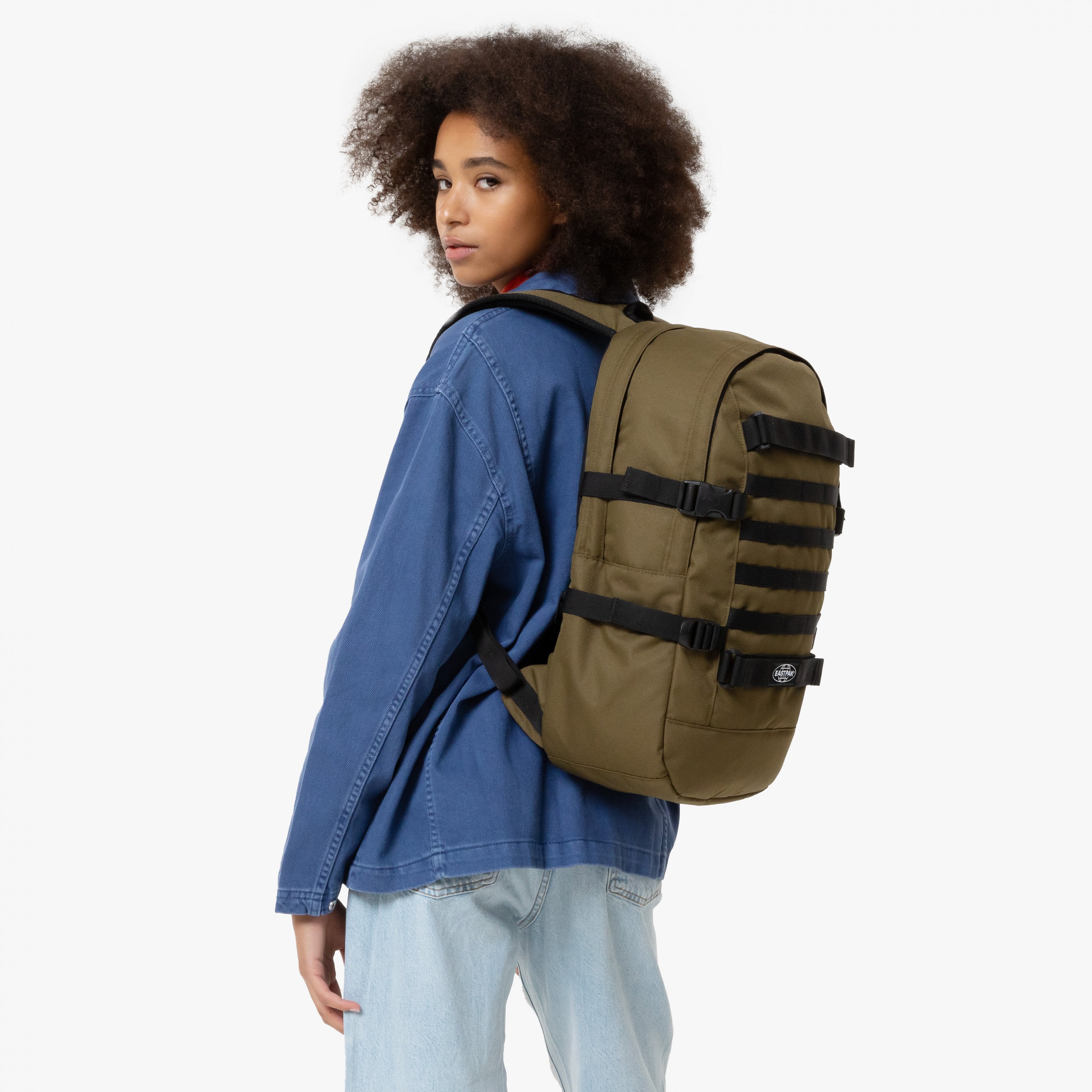 Eastpak Floid Tact L CS Mono Army Large Laptop Backpack - EK00024FO301