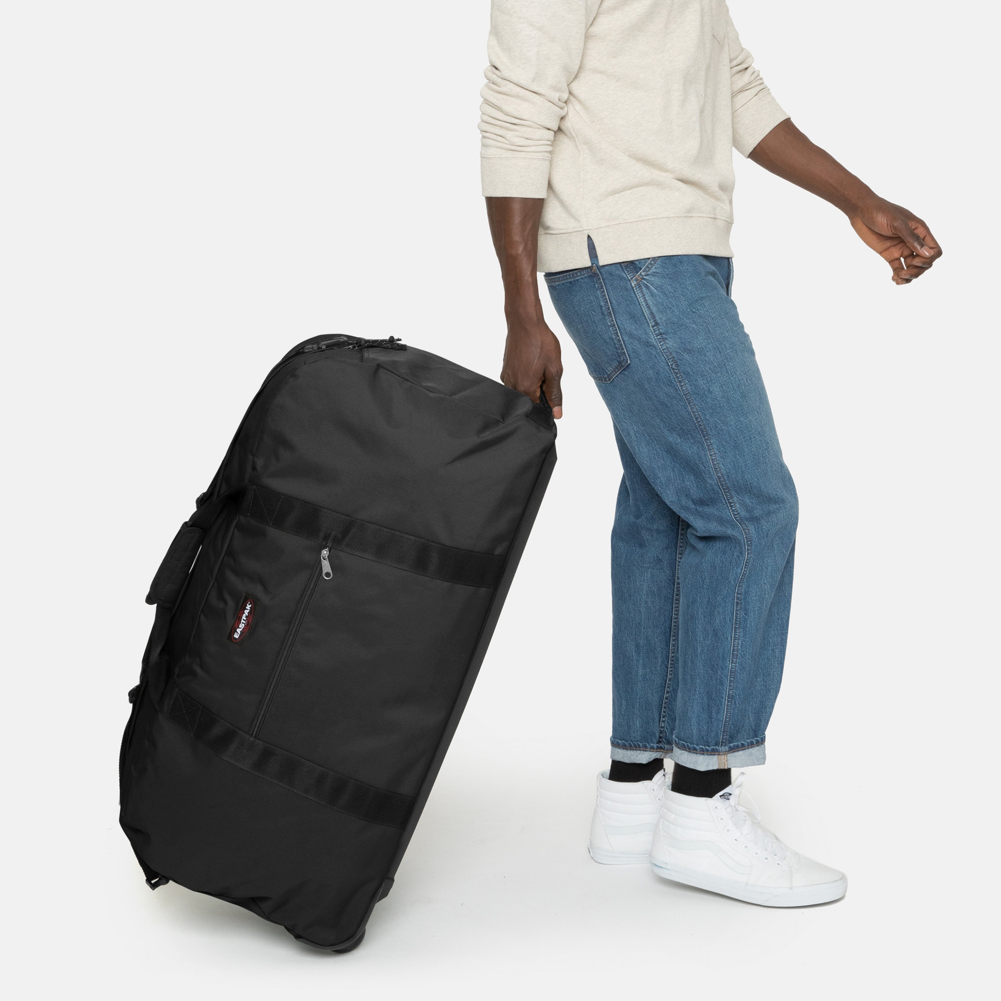 Eastpak Warehouse + Black Large Duffle Wheeled Bag - EK00030E0081