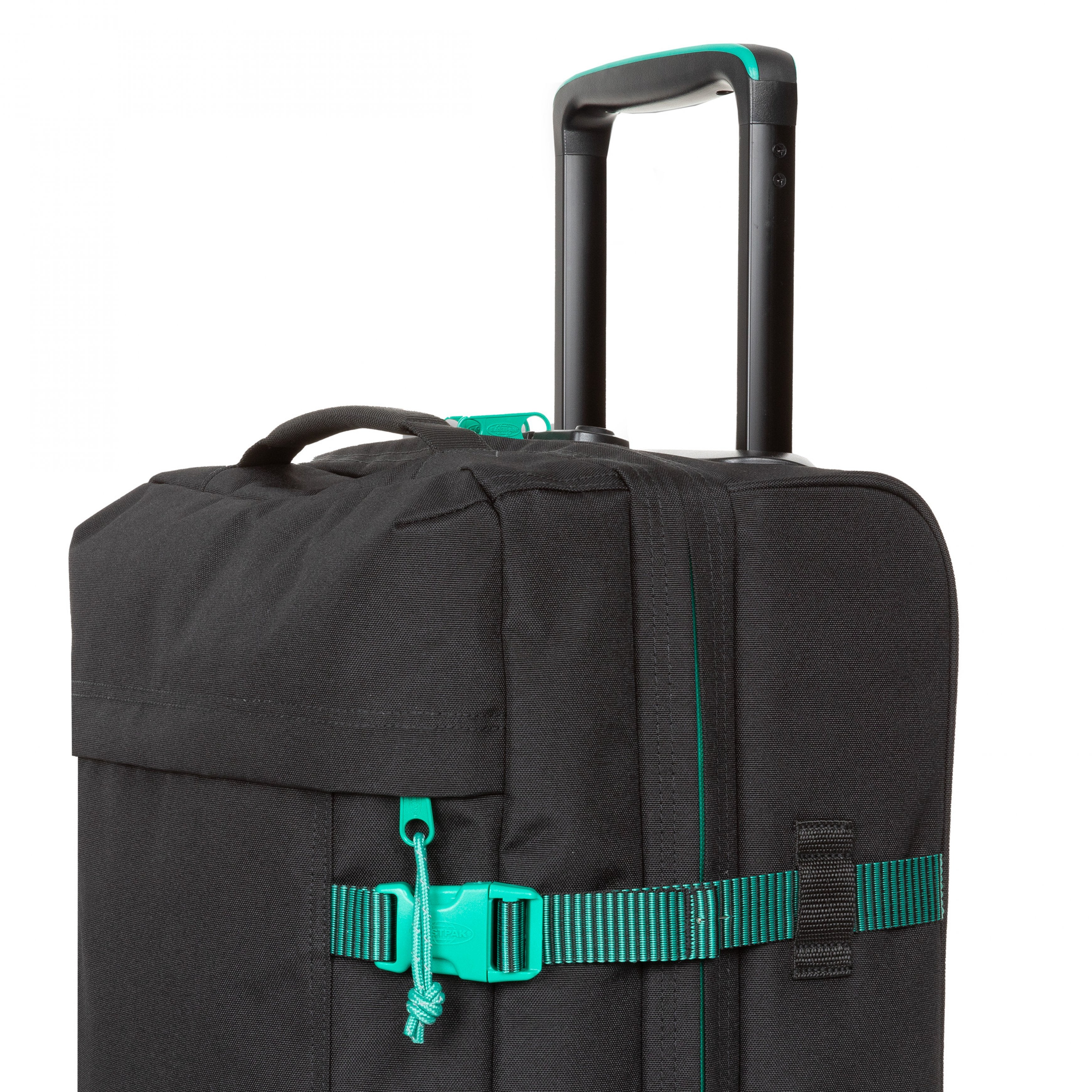 Eastpak-Tranverz S-Cabin sized wheeled luggage-Kontrast Stripe Black-EK00061L9J41